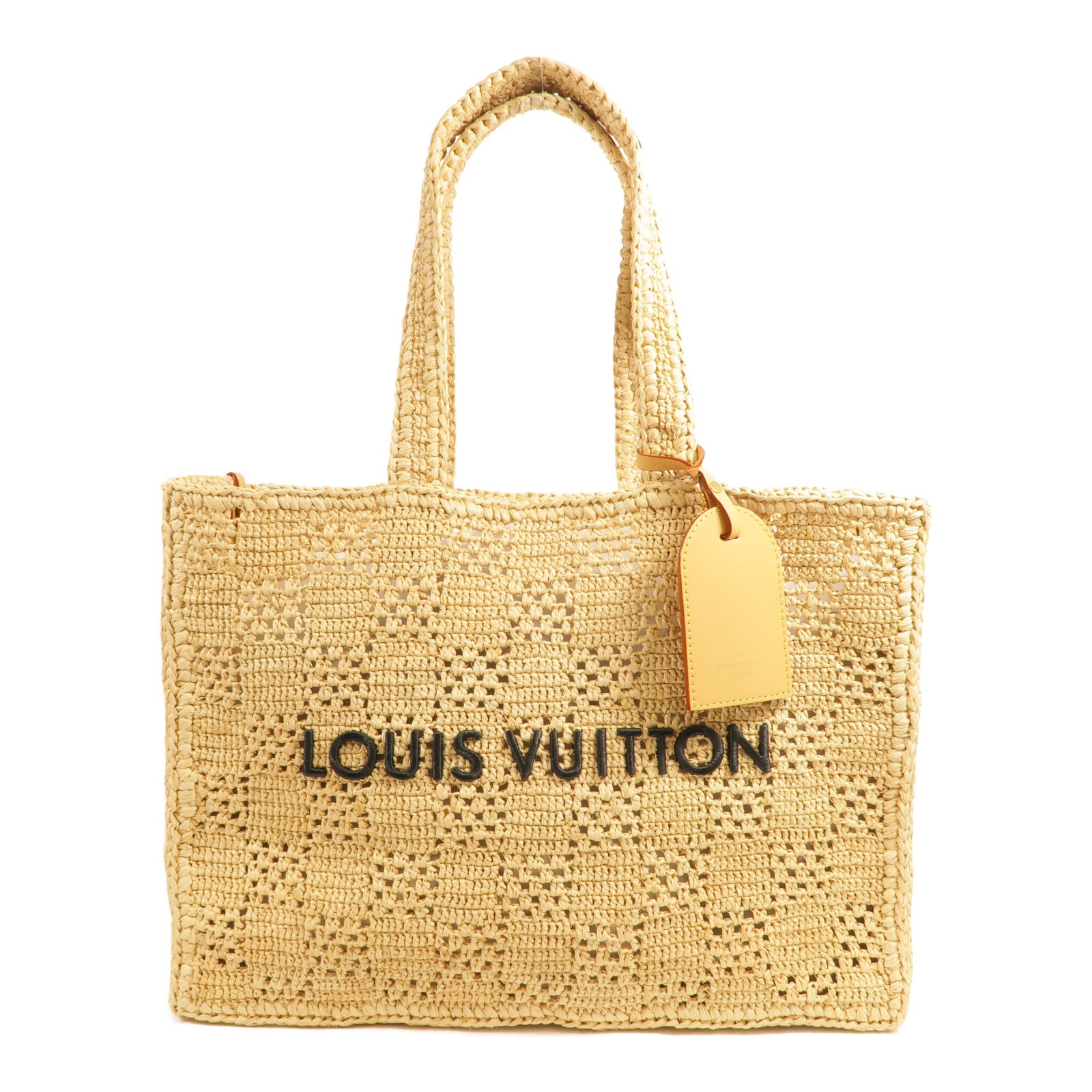 LOUIS VUITTON Raffia Summer Shopper Tote MM肩背袋