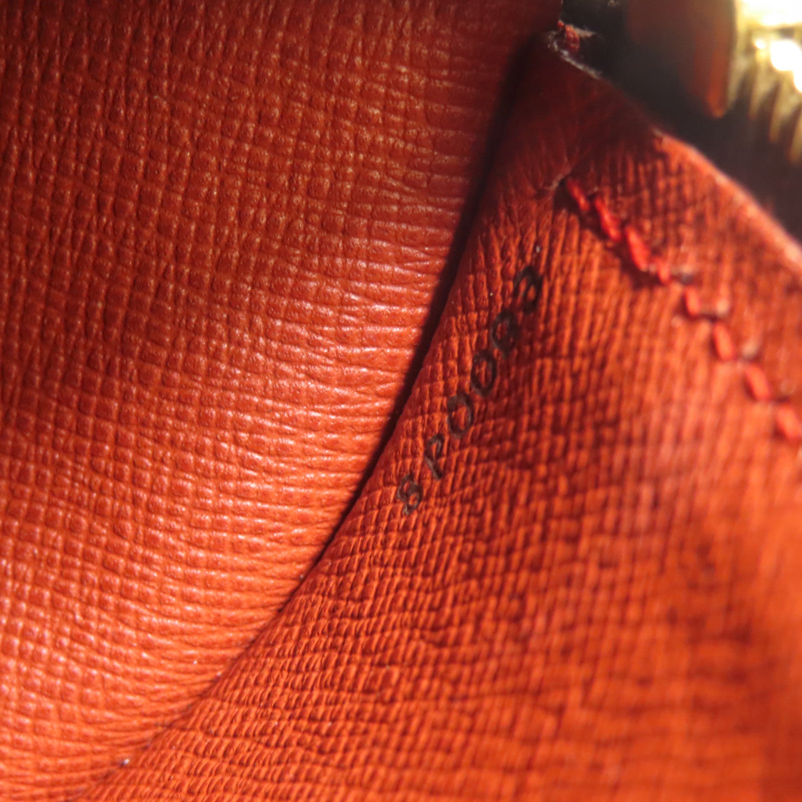 LOUIS VUITTON Damier Papillon PM金扣手挽袋棕色