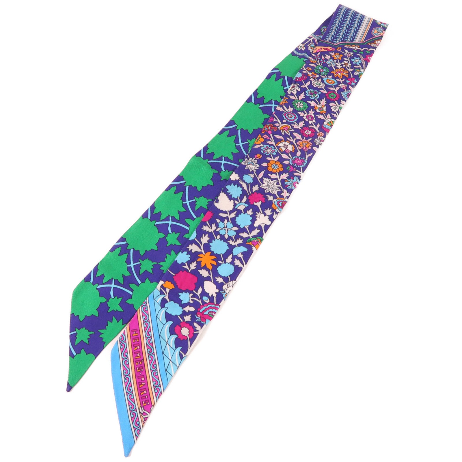 HERMES Twilly Scarf Silk Multicolor