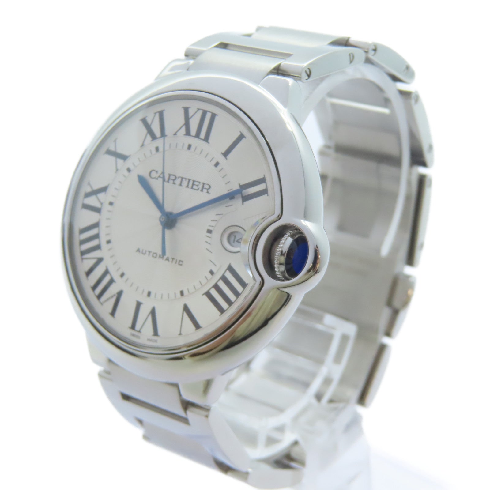 CARTIER Ballon Bleu不鏽鋼手錶自動機芯銀色