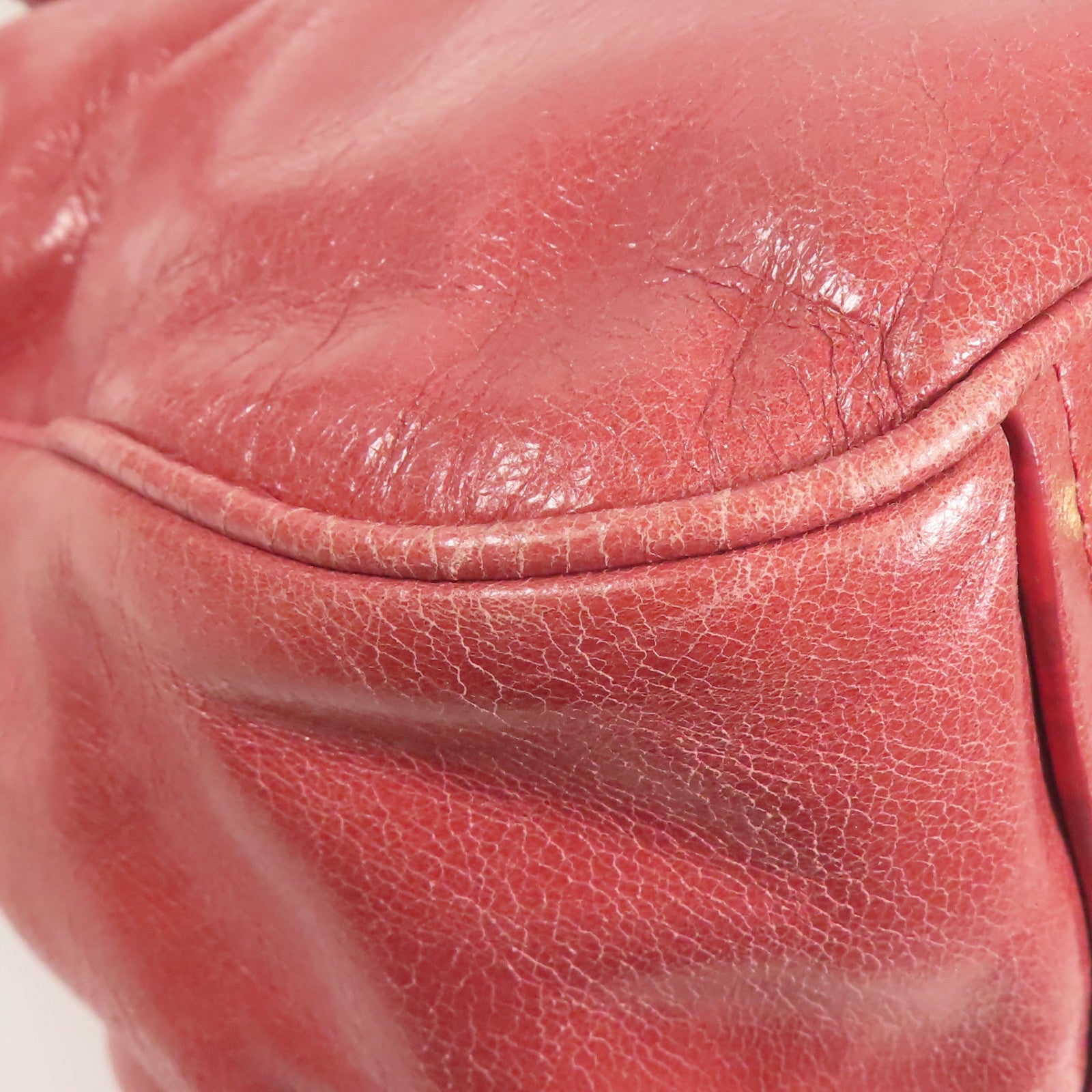 Miu Miu 牛皮皮革2 Way Shoulder金扣手挽肩背兩用袋