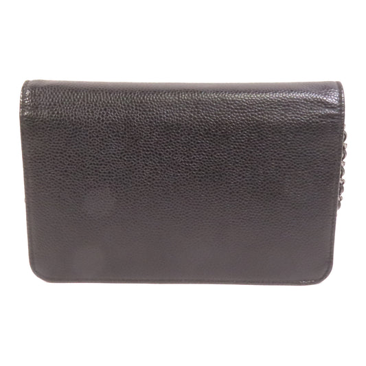 CHANEL 牛皮皮革WOC Wallet On Chain鏈帶肩背袋