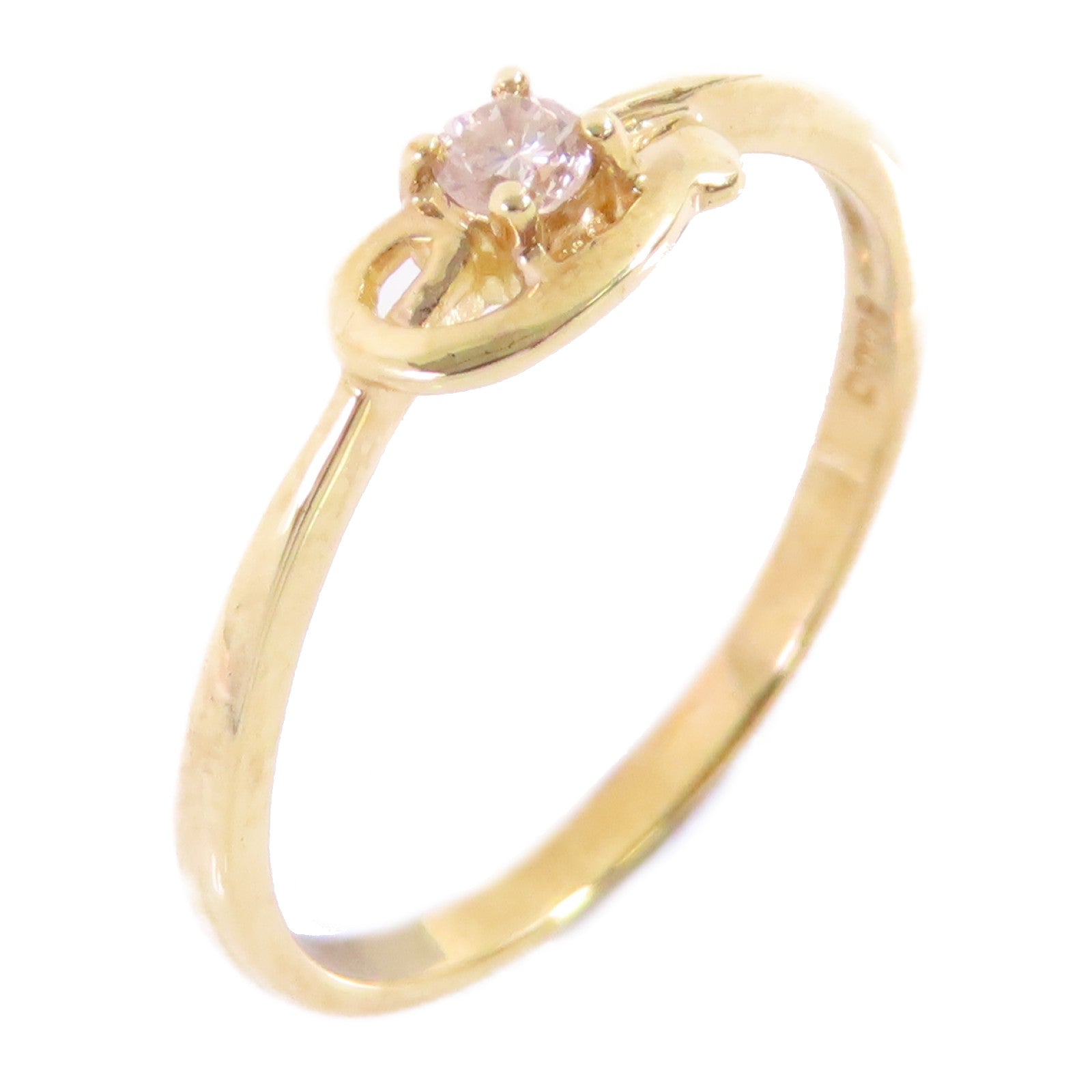 JEWELRY 【激減優惠】18K黃金/鑽石Diamond Ring戒指US#6.5