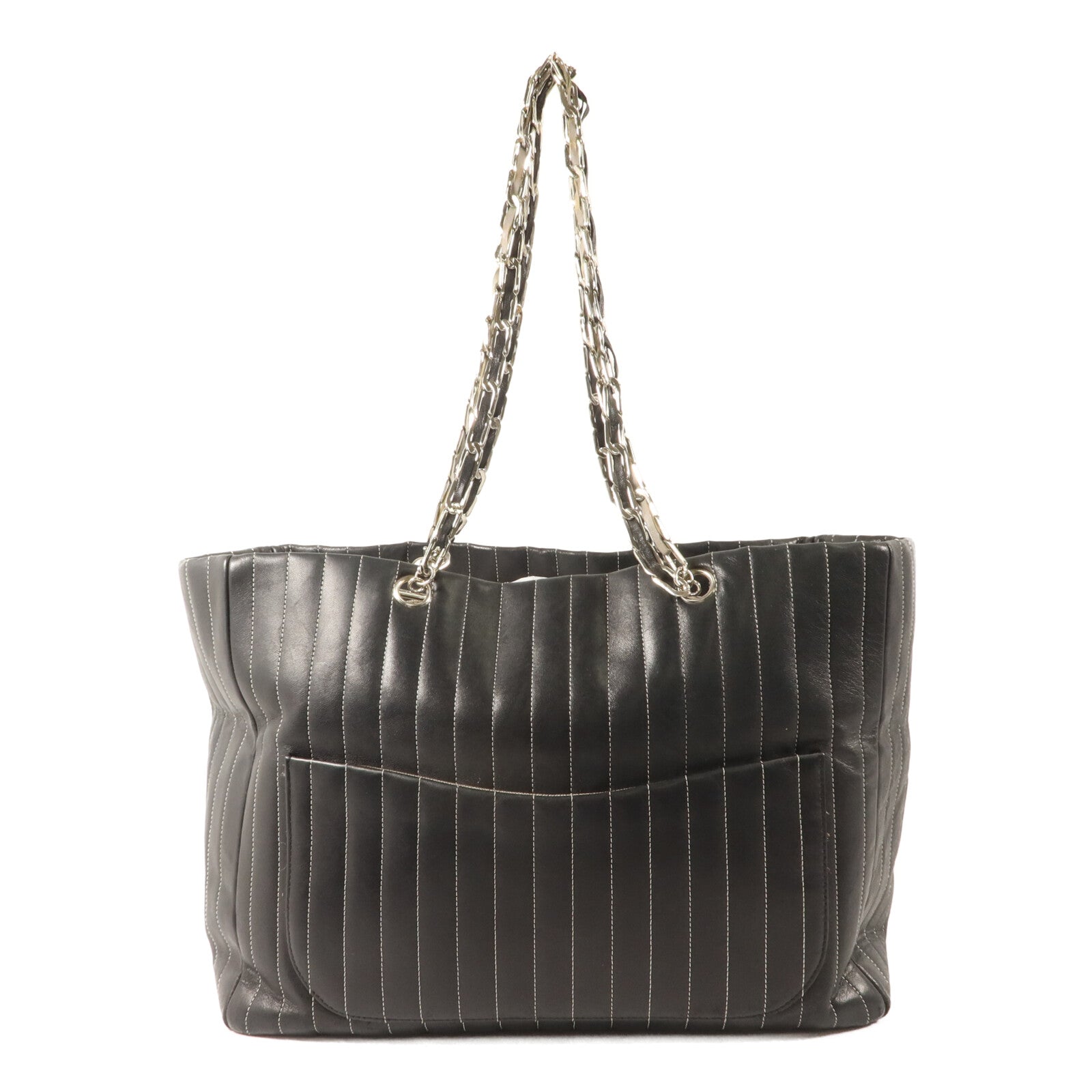 CHANEL 羊皮皮革New Mademoiselle Tote鏈帶肩背袋