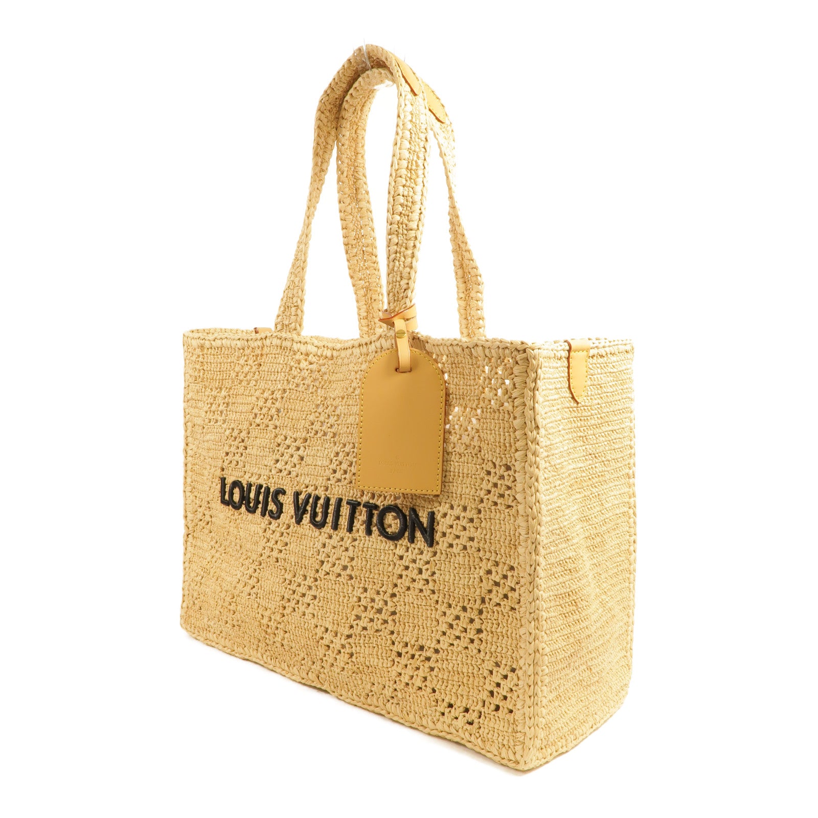 LOUIS VUITTON Raffia Summer Shopper Tote MM肩背袋
