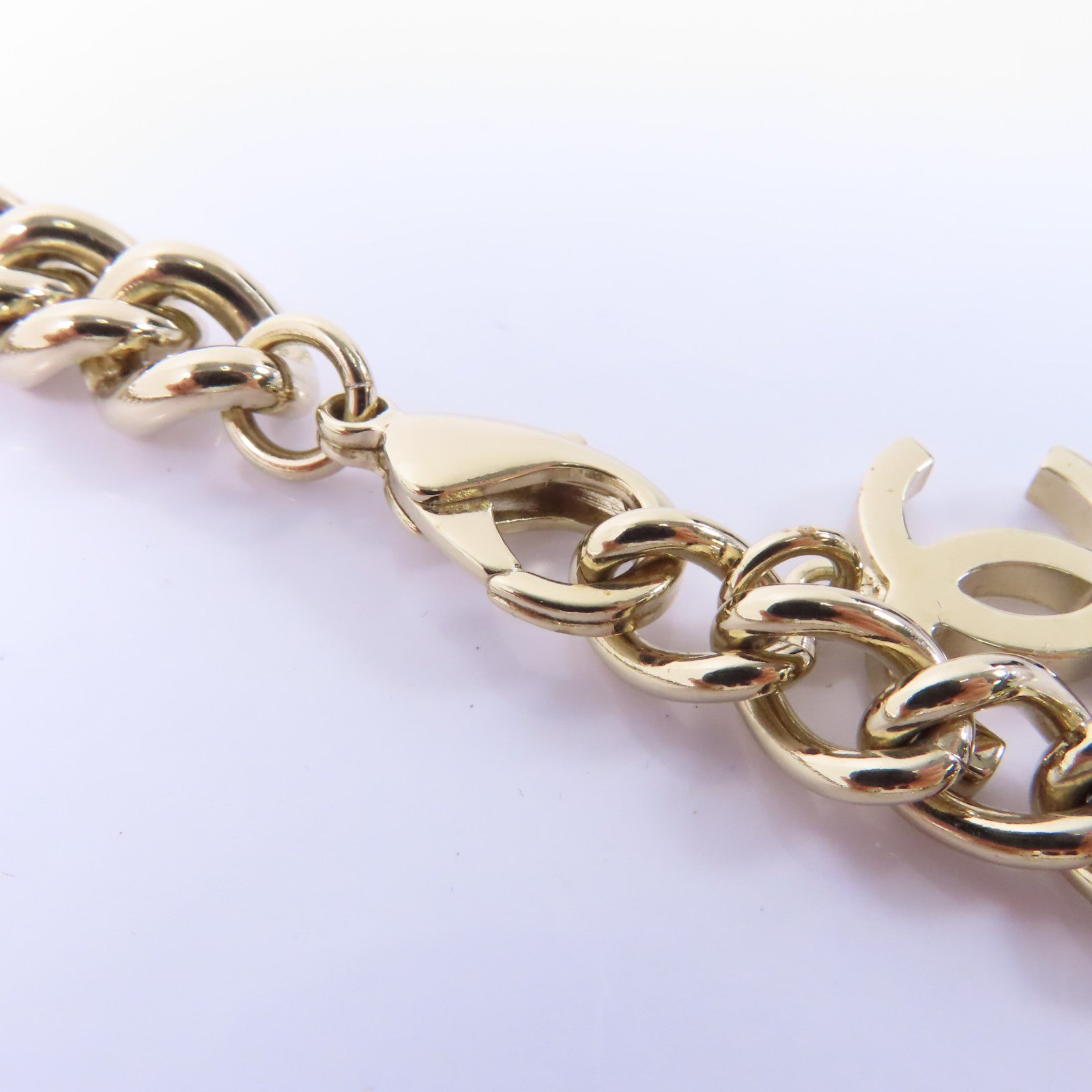 CHANEL 金屬Necklace項鍊黑色/金色