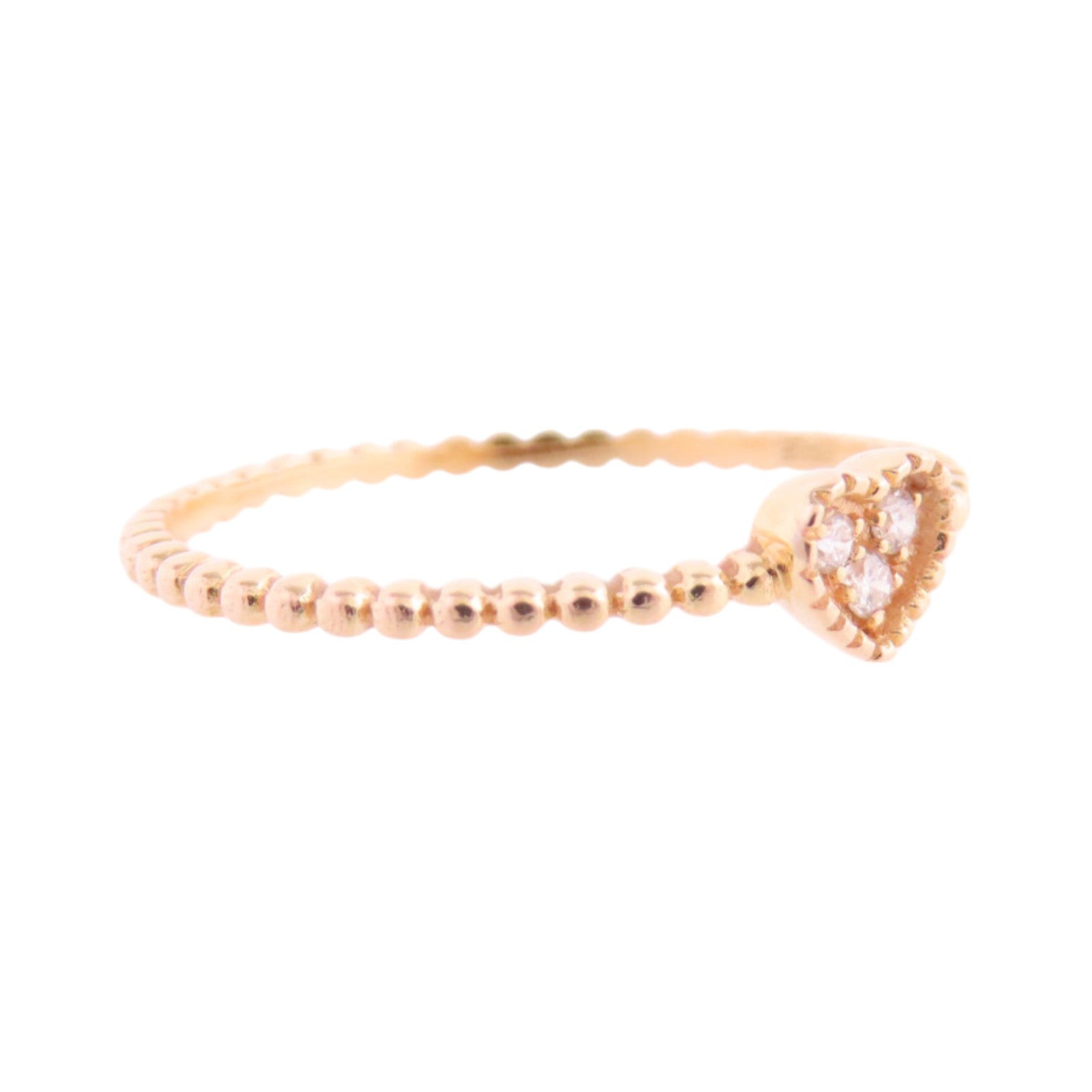 JEWELRY 18K玫瑰金/鑽石Diamond Ring戒指US#5.25