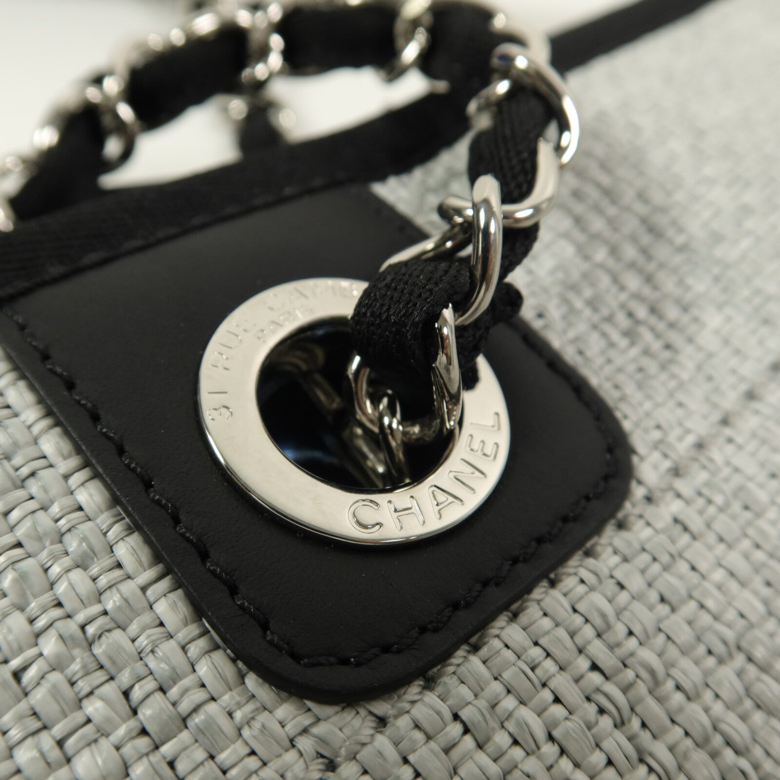 CHANEL Raffia Deauville Medium Tote手挽袋
