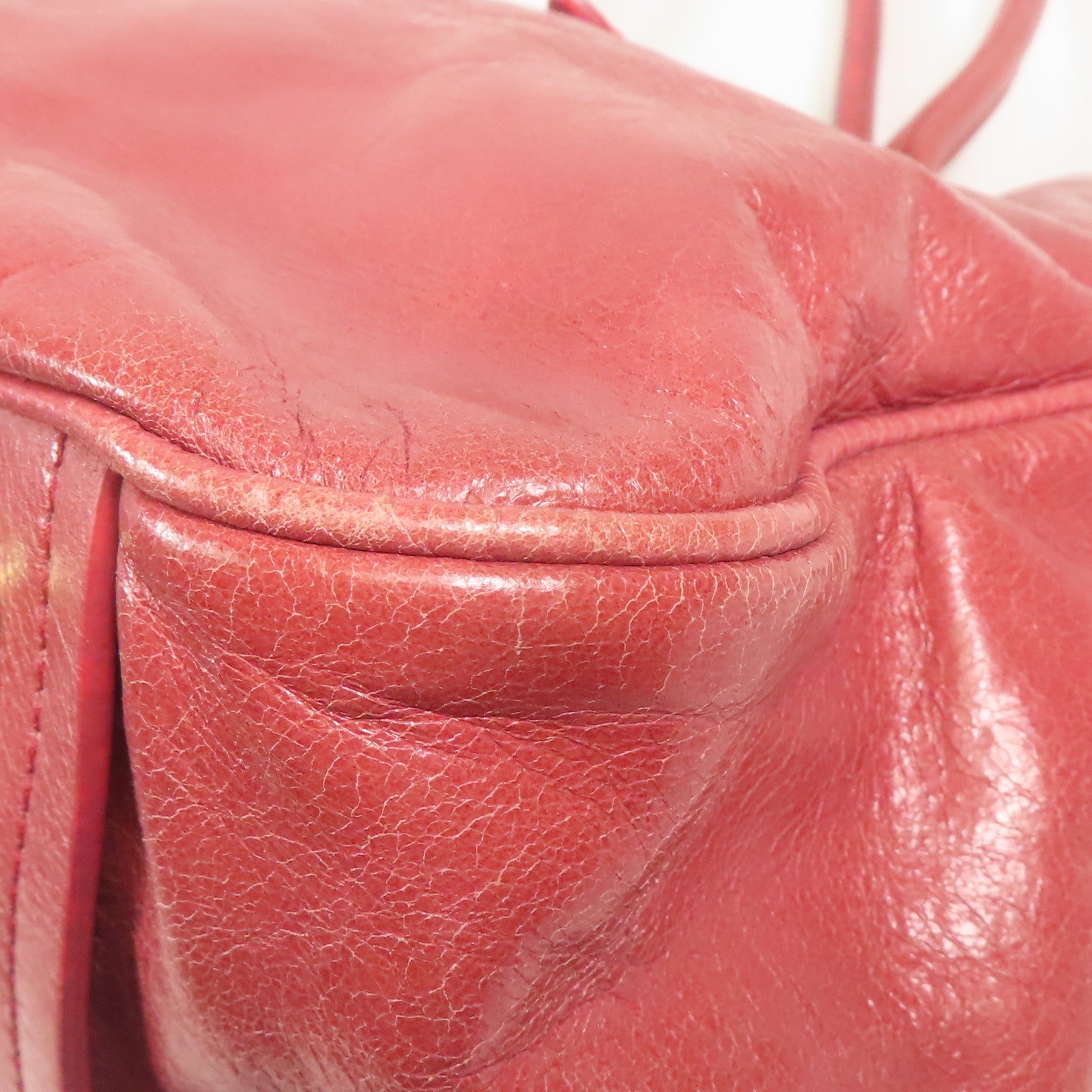 Miu Miu 牛皮皮革2 Way Shoulder金扣手挽肩背兩用袋