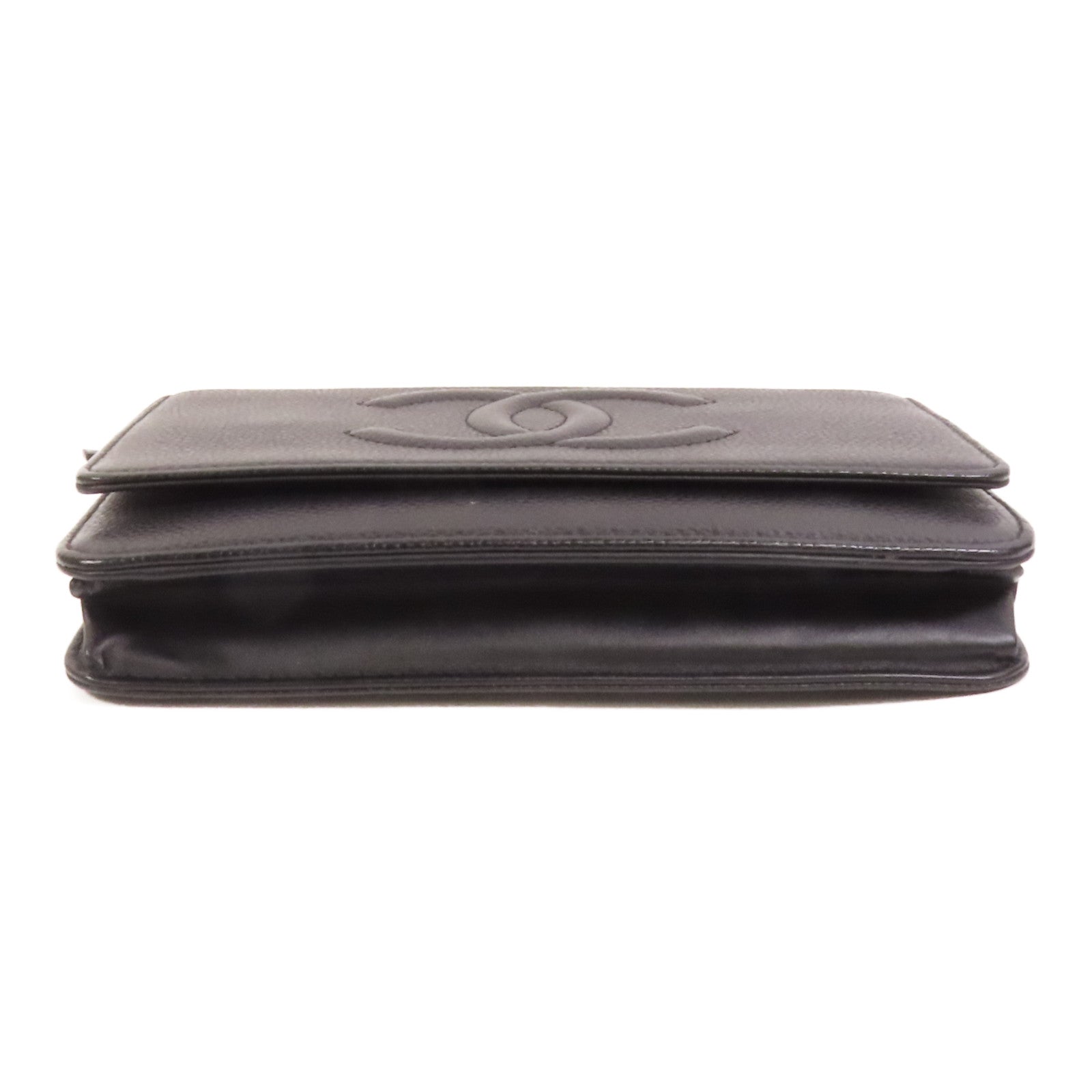 CHANEL 牛皮皮革WOC Wallet On Chain鏈帶肩背袋