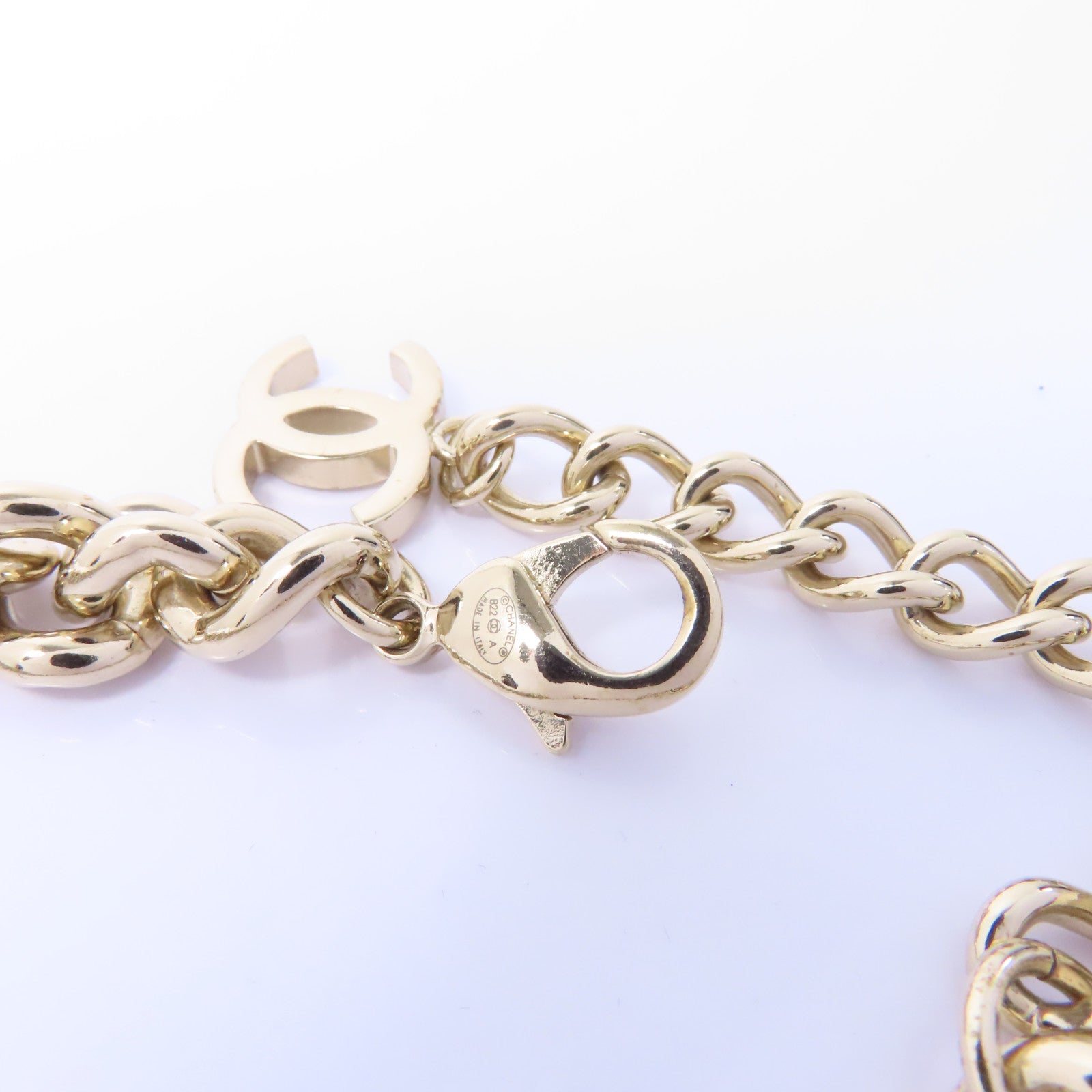 CHANEL 金屬Necklace項鍊黑色/金色