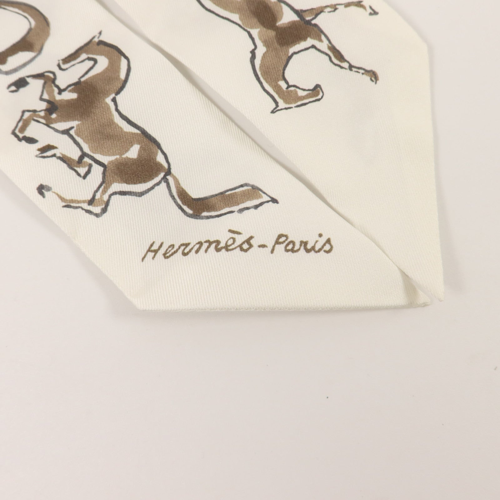 HERMES 絲質Twilly絲巾