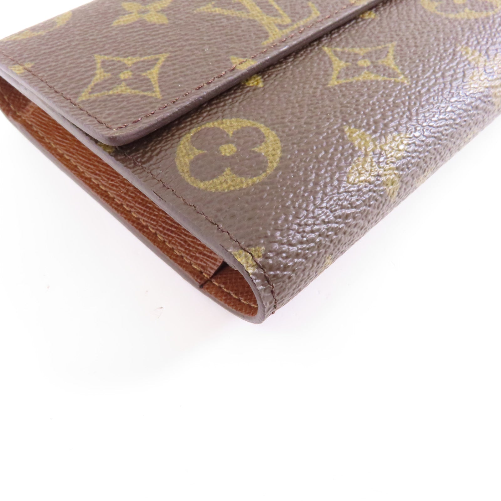 LOUIS VUITTON Monogram Portefeuille International金扣長錢包啡色