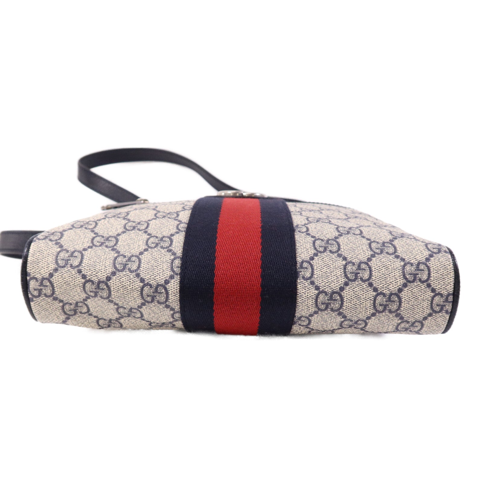 GUCCI 塗層帆布Ophidia Messenger GG Supreme銀扣肩背袋