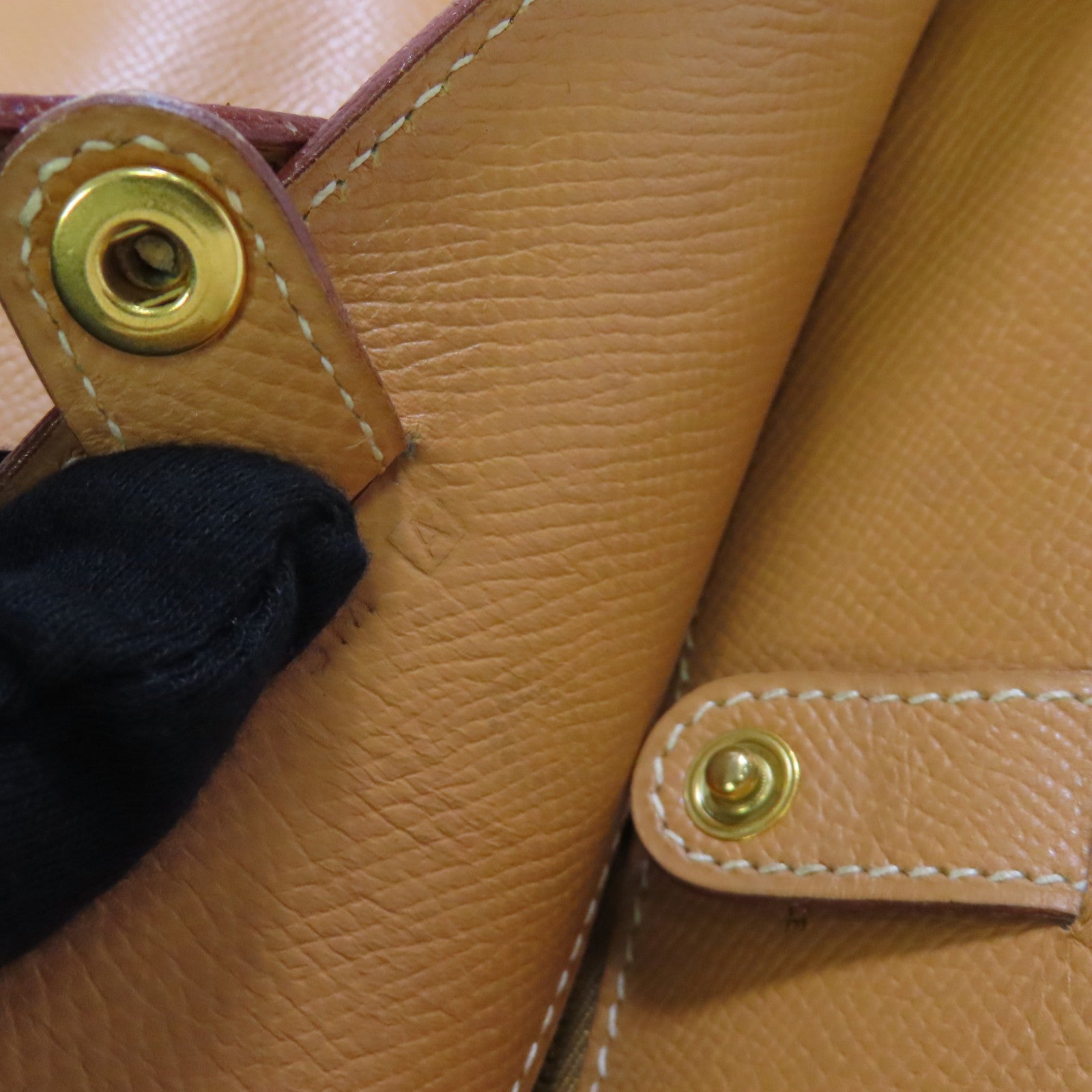 HERMES Epsom皮革Sorbonne Shoulder Bag金扣肩背袋