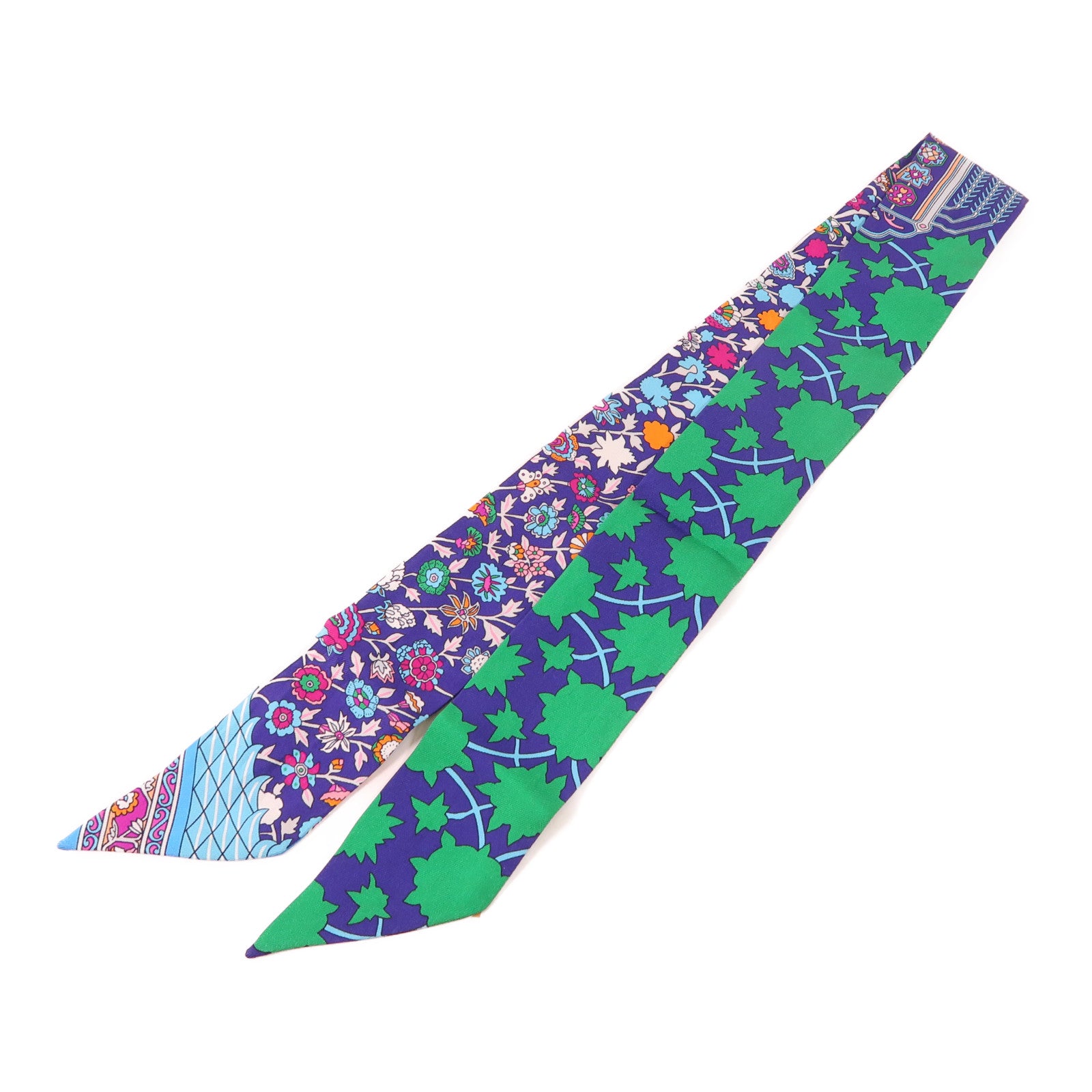 HERMES Twilly Scarf Silk Multicolor