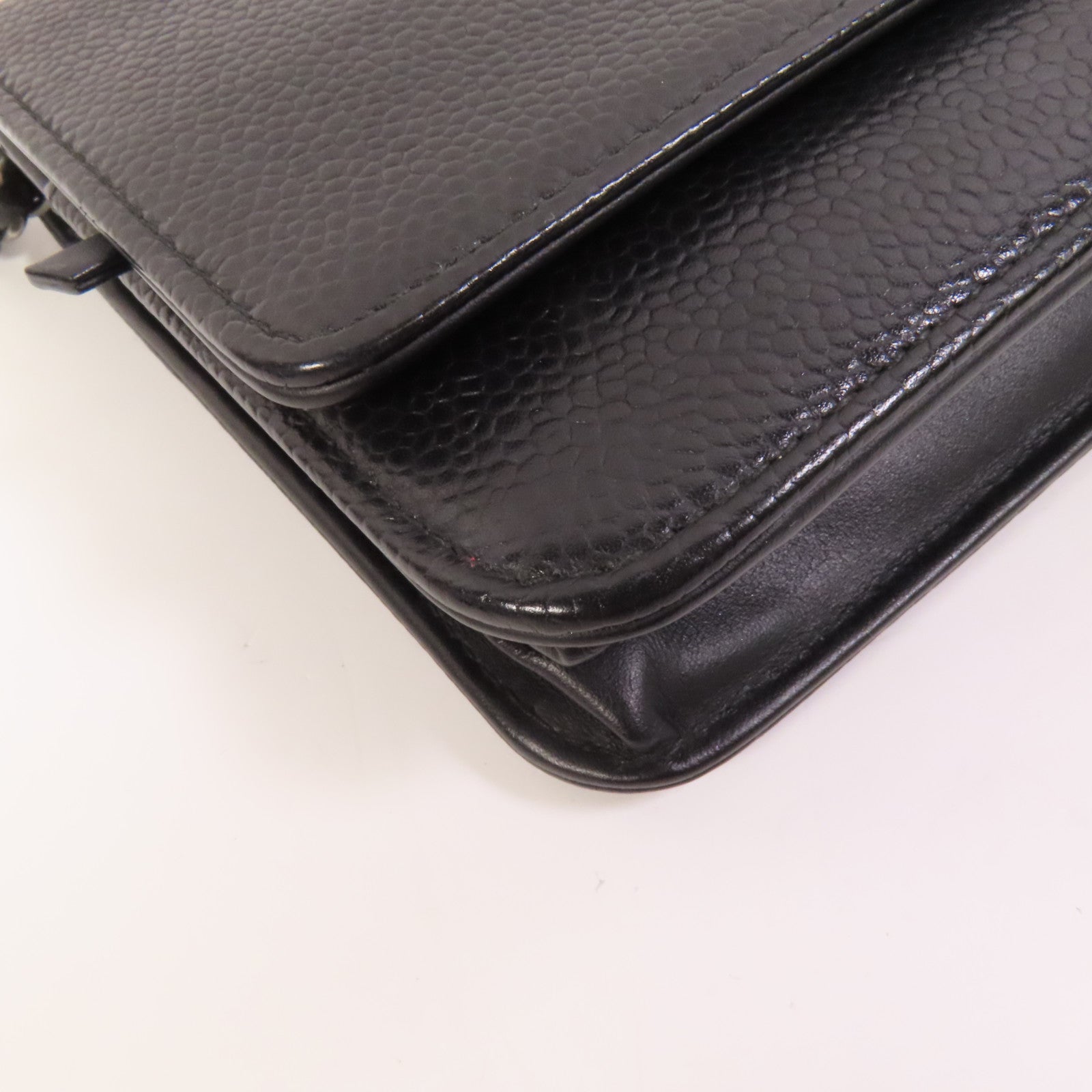 CHANEL 牛皮皮革WOC Wallet On Chain鏈帶肩背袋