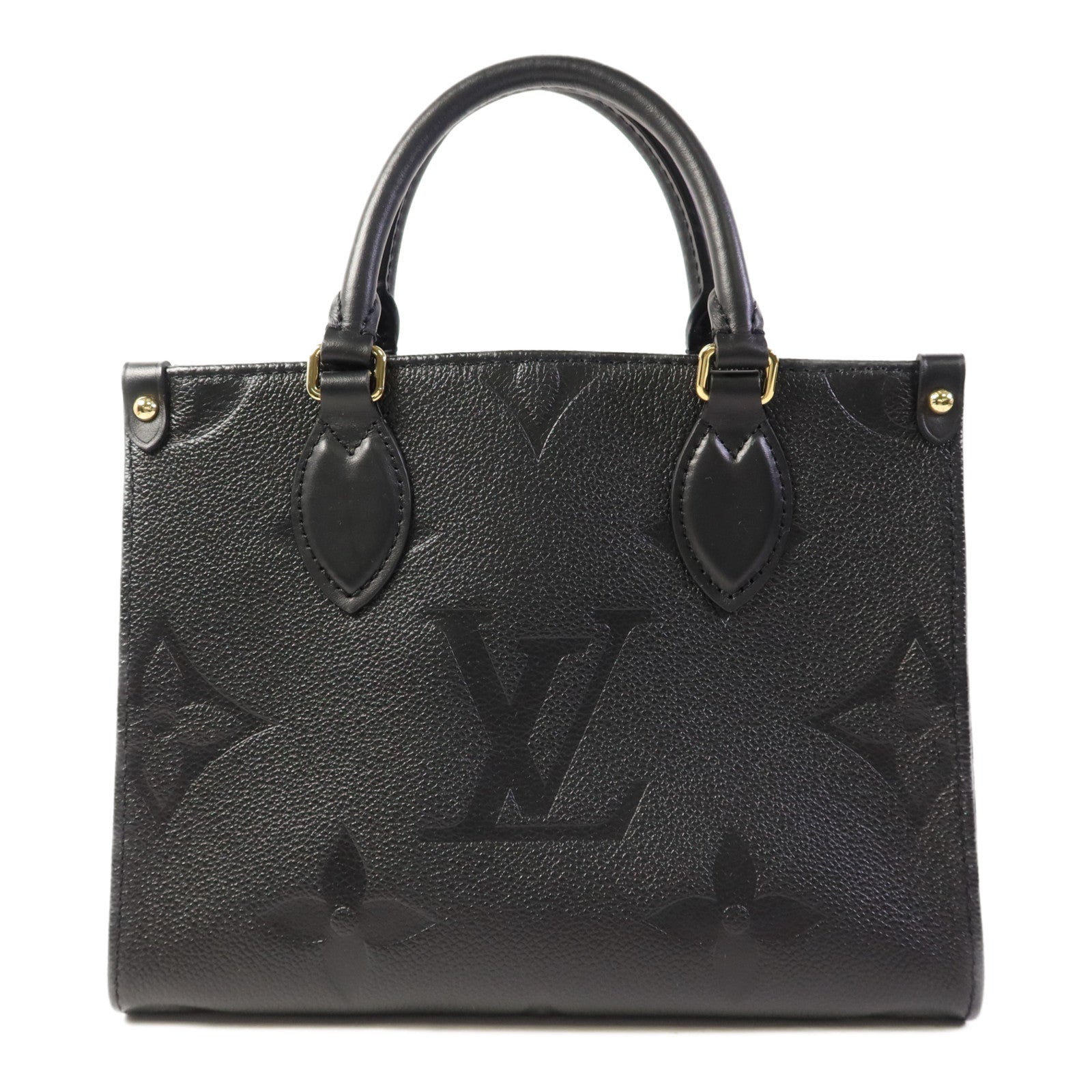 LOUIS VUITTON Monogram Emprenite On The Go PM金扣手挽肩背兩用袋