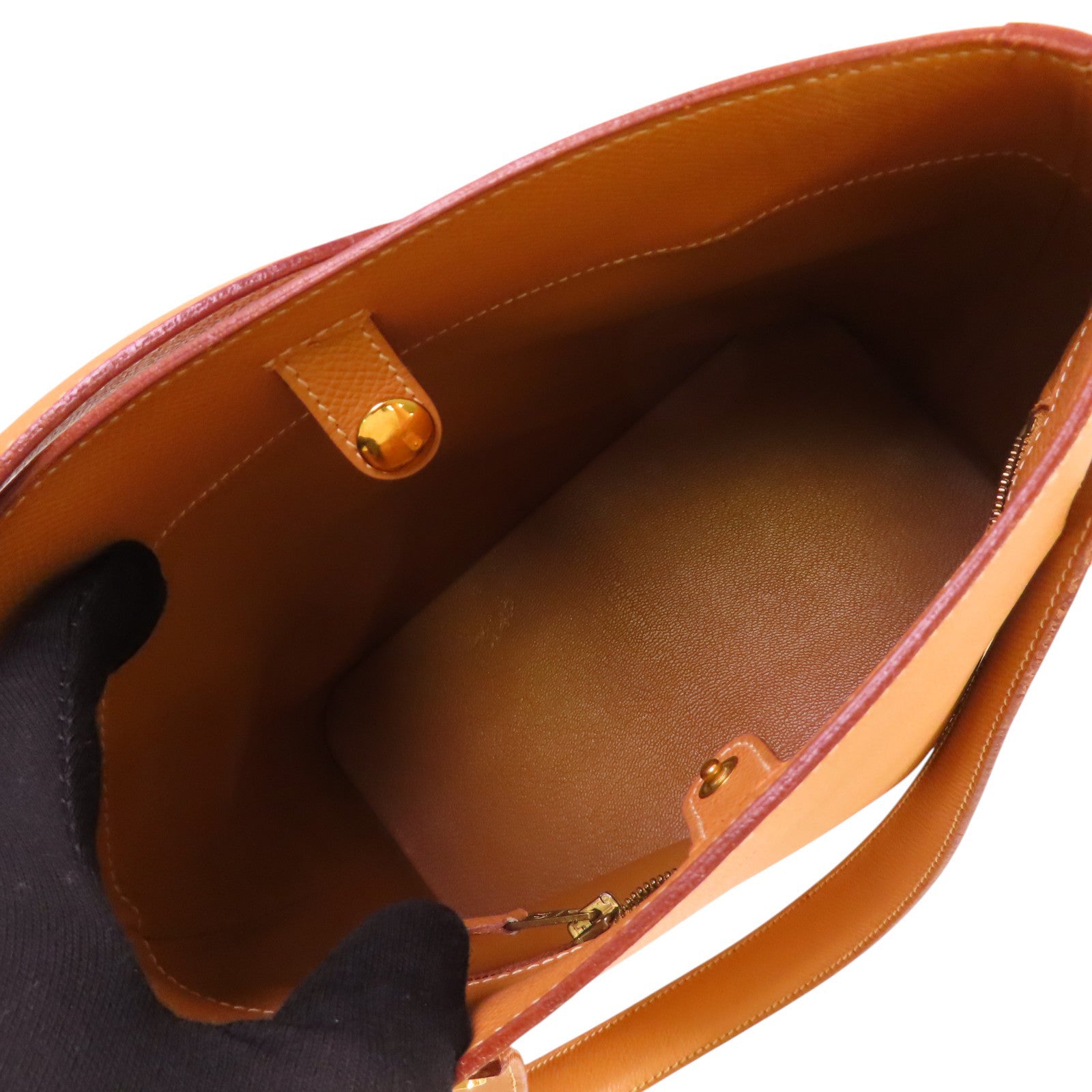 HERMES Epsom皮革Sorbonne Shoulder Bag金扣肩背袋
