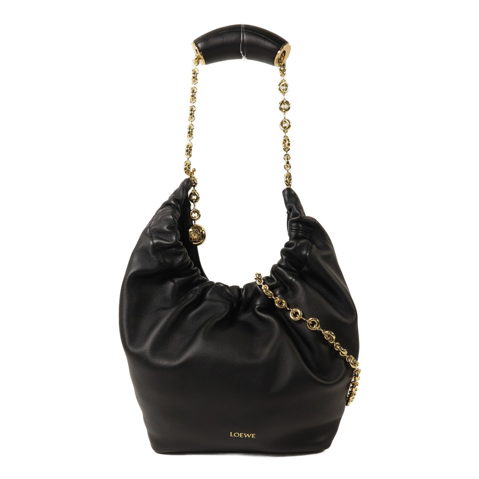 LOEWE 羊皮皮革Small Squeeze Bag鏈帶肩背袋