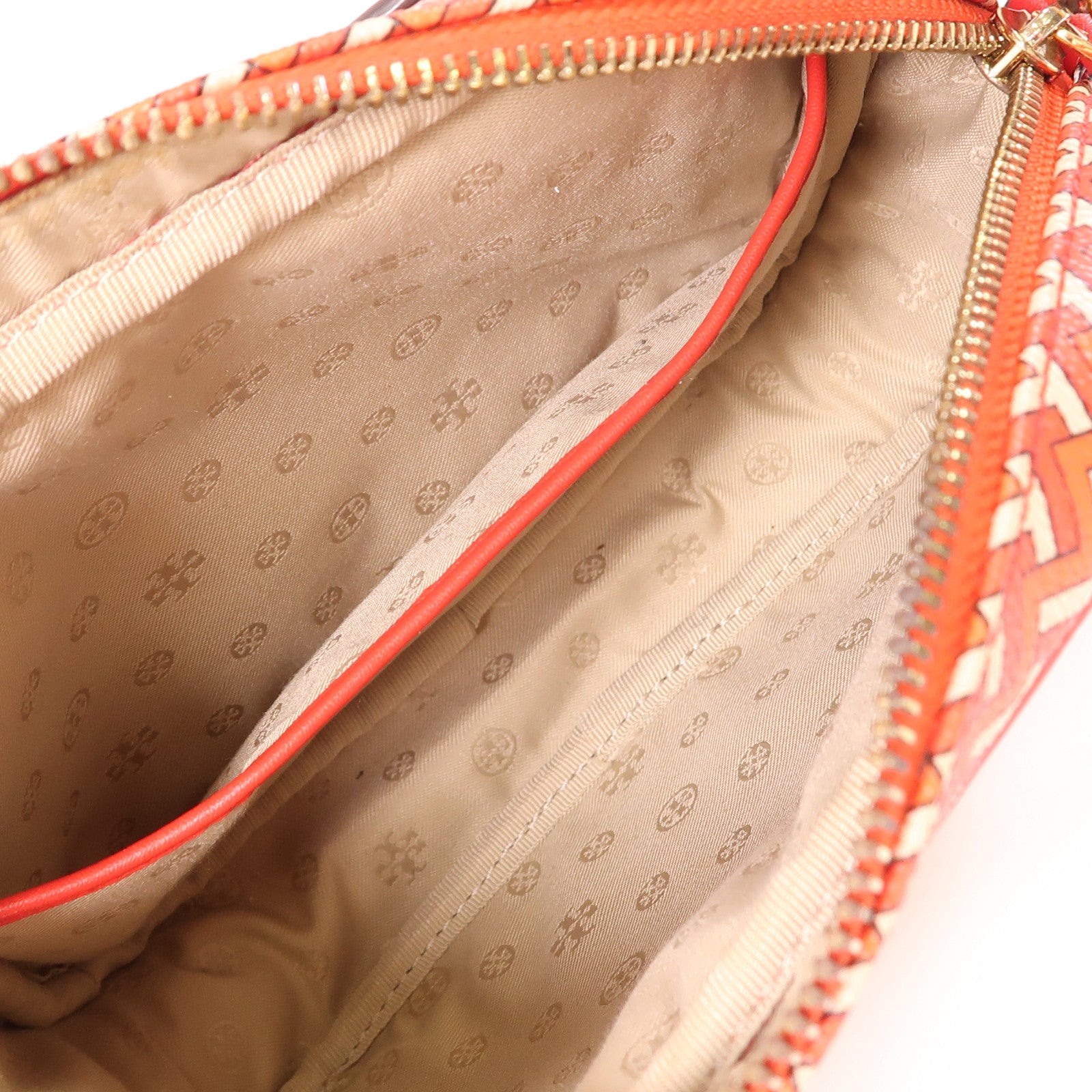 Tory Burch 塗層帆布Shoulder Bag金扣肩背袋