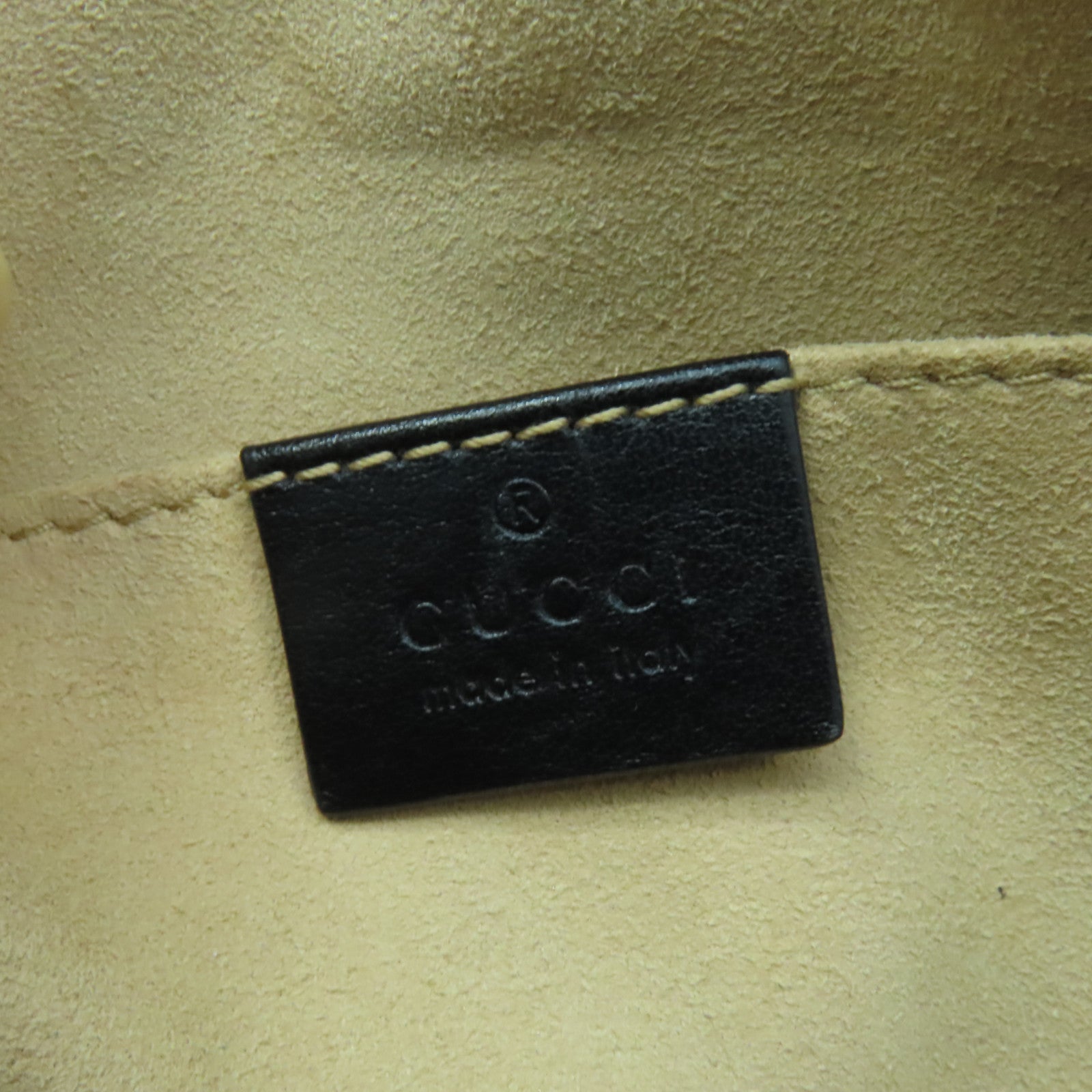 GUCCI 【激減優惠】牛皮皮革GG Marmont金扣肩背袋黑色