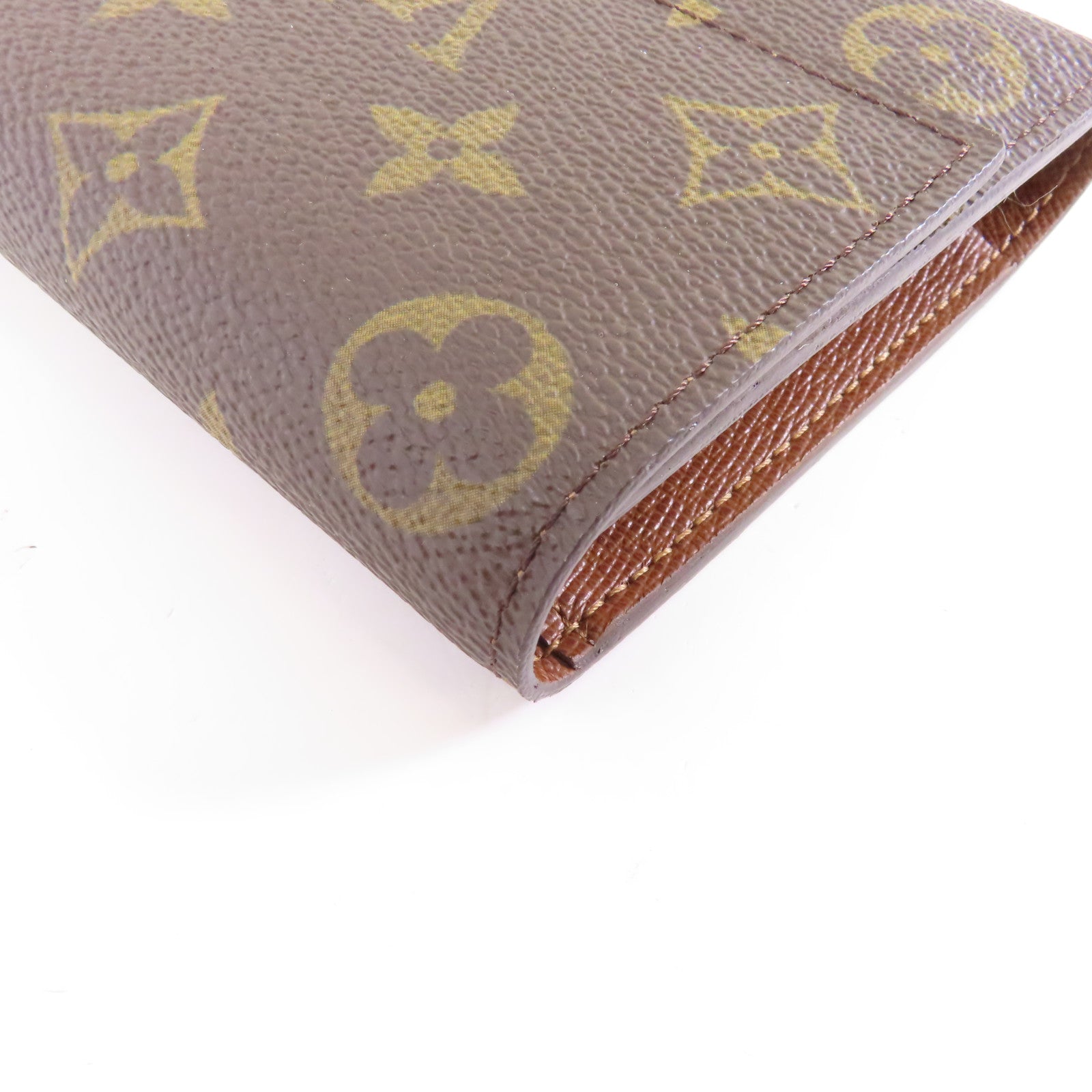 LOUIS VUITTON Monogram Portefeuille International金扣長錢包啡色