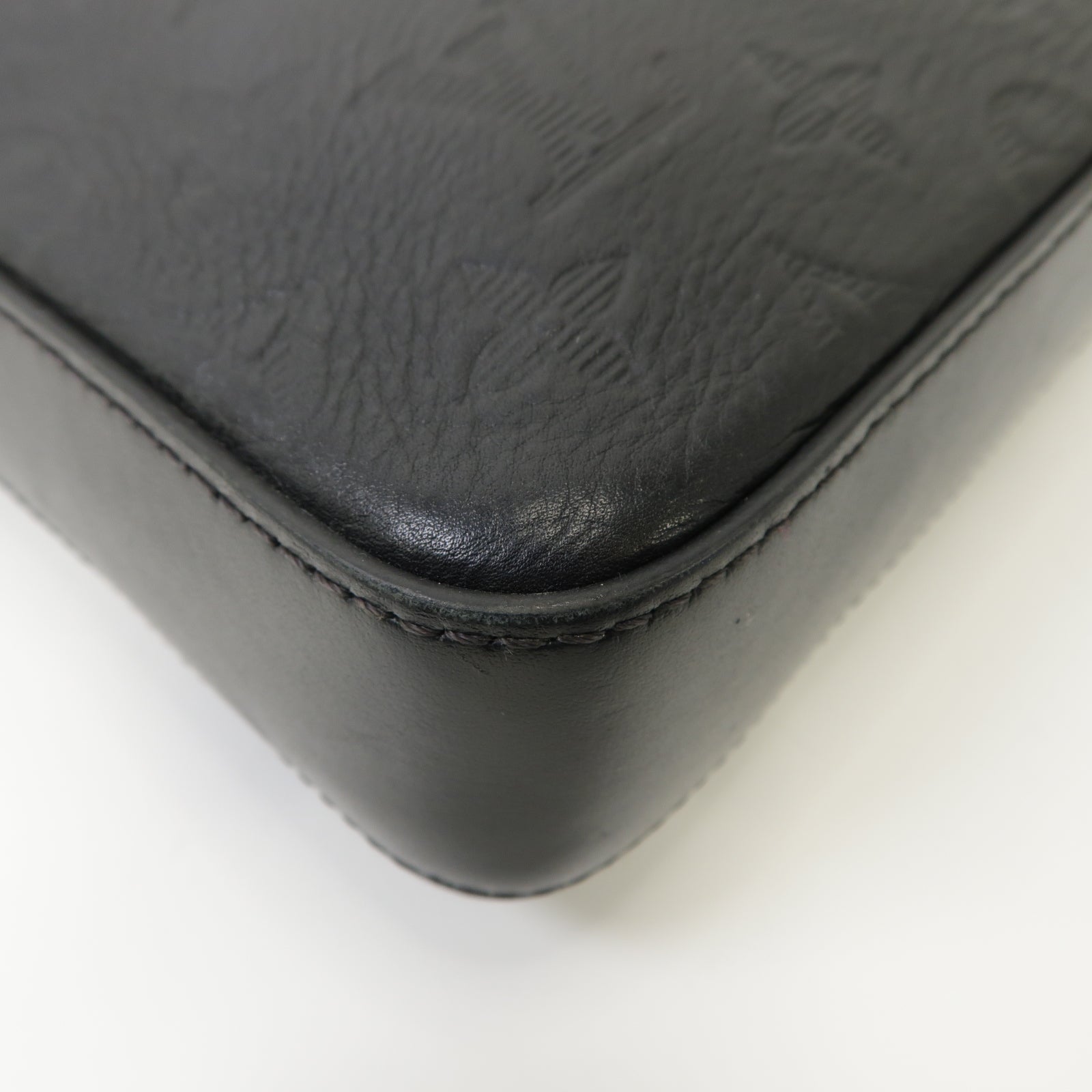 LOUIS VUITTON Monogram Shadow Duo Shoulder Bag肩背袋黑色