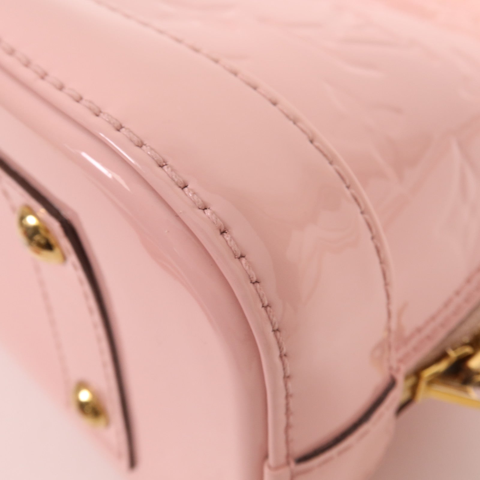 LOUIS VUITTON Vernis Alma BB金扣手挽肩背兩用袋