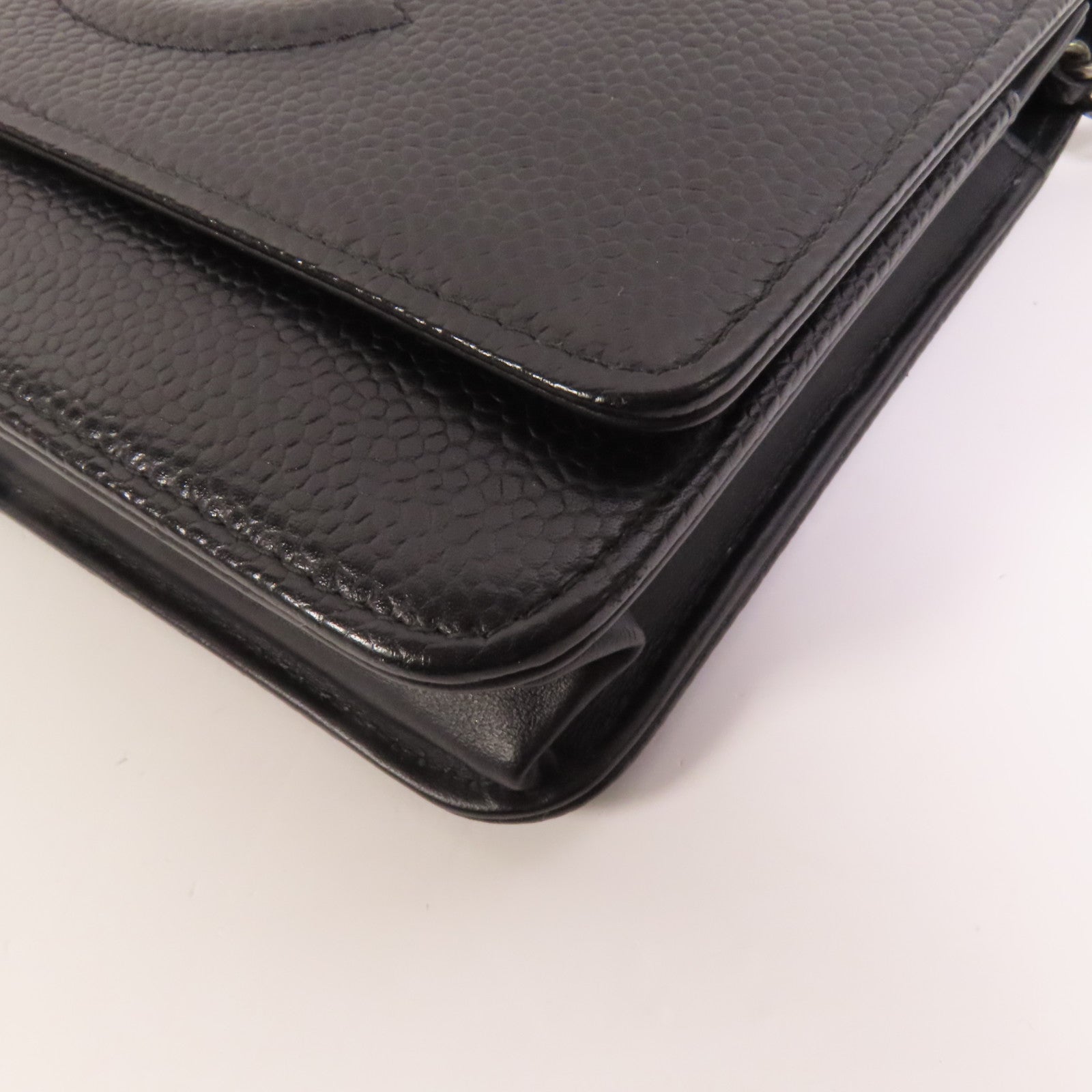 CHANEL 牛皮皮革WOC Wallet On Chain鏈帶肩背袋