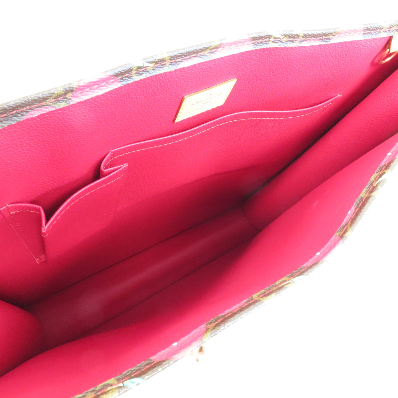 LOUIS VUITTON Monogram Cherry Sac Plat金扣手挽袋啡色