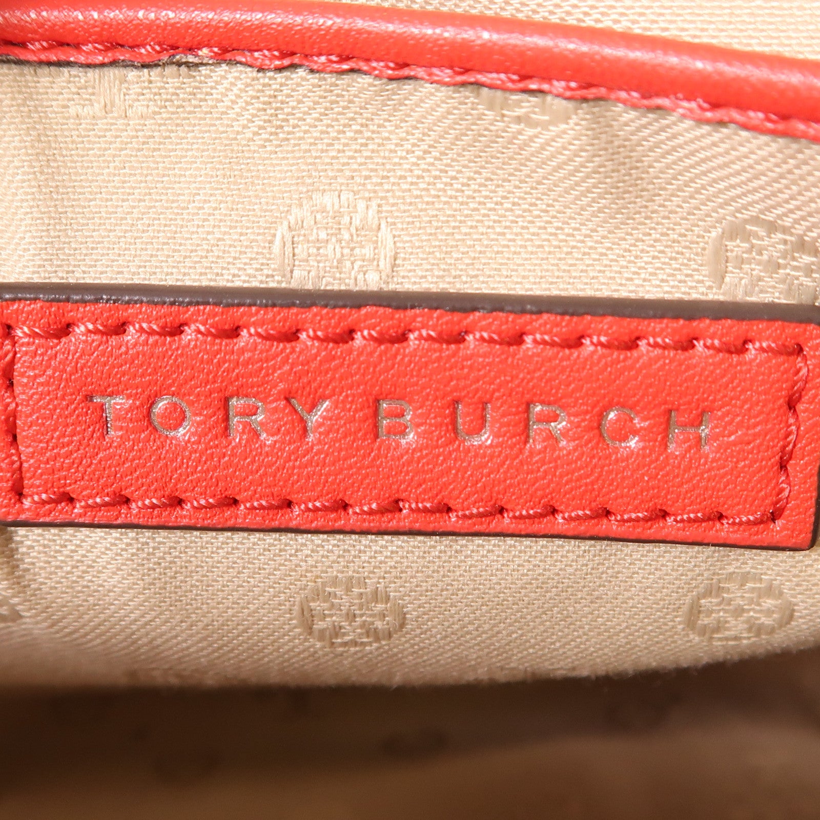 Tory Burch 塗層帆布Shoulder Bag金扣肩背袋