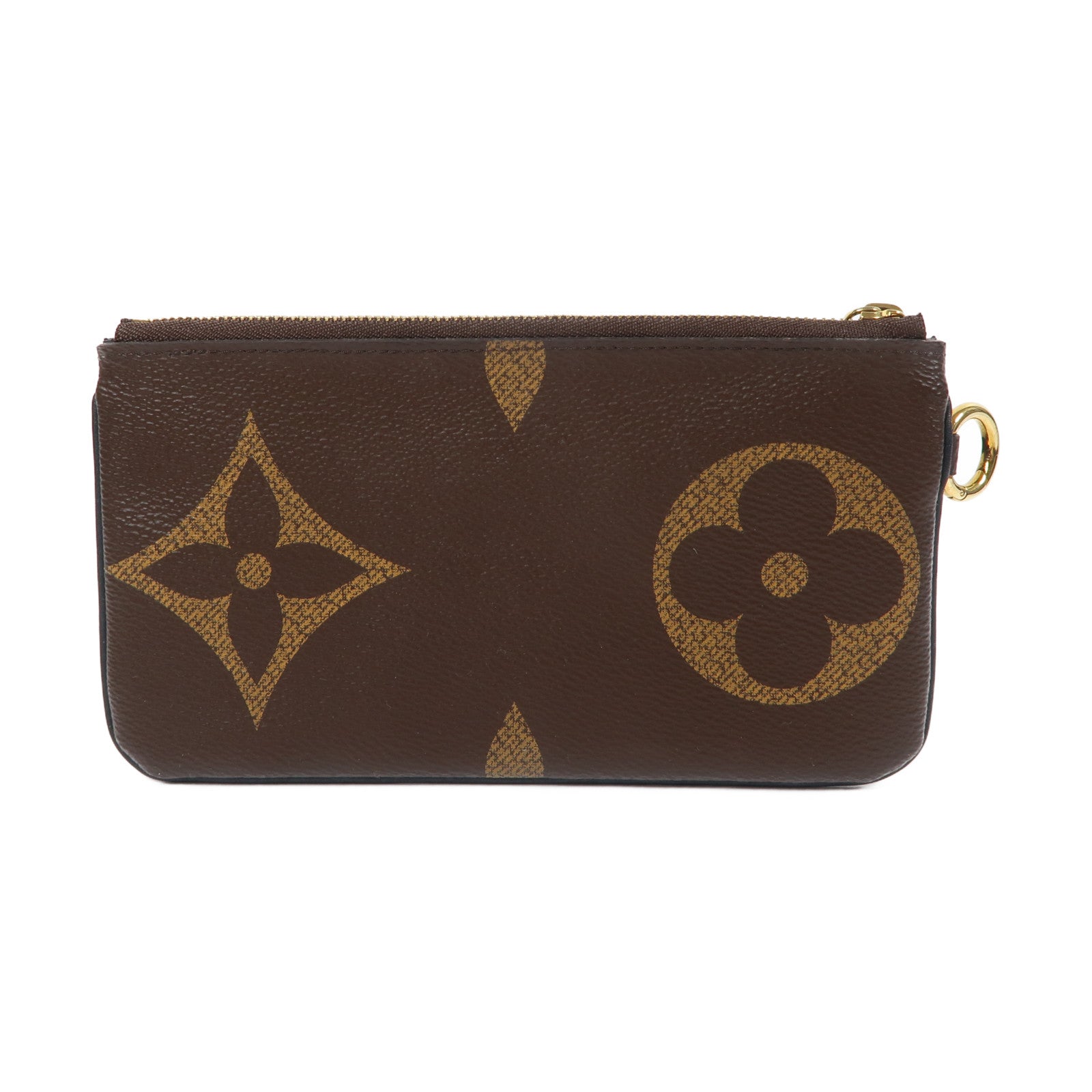 LOUIS VUITTON Monogram Giant Pouch金扣手拿包啡色
