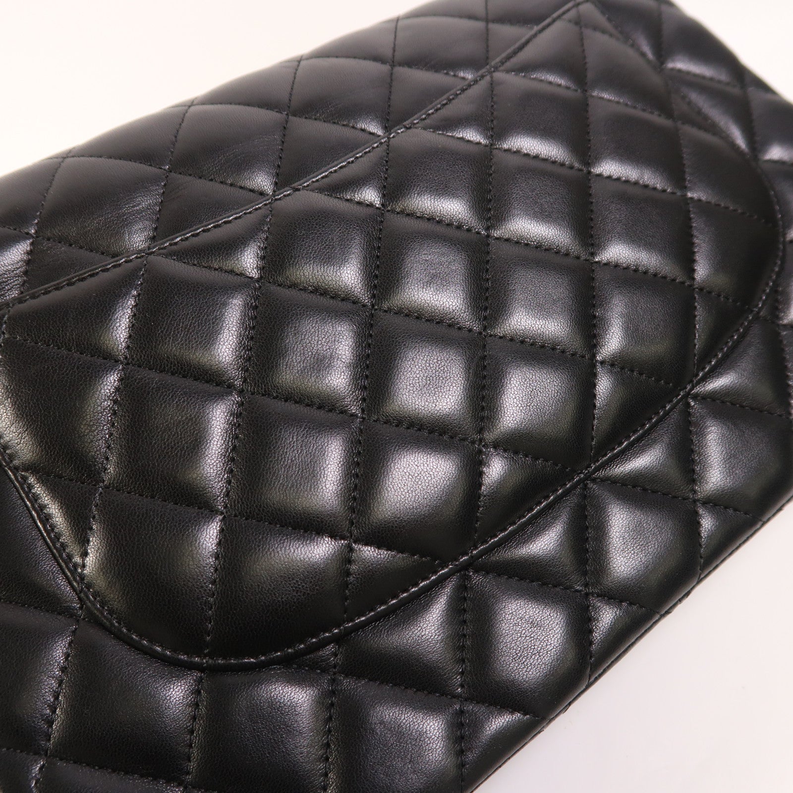 CHANEL 羊皮皮革Large Classic金扣鏈帶肩背袋