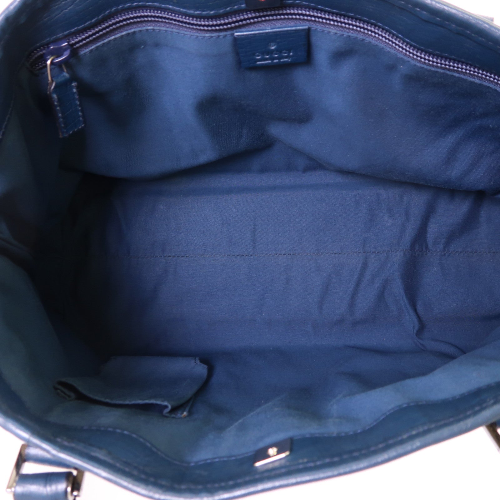 GUCCI 塗層帆布Tote Bag銀扣肩背袋