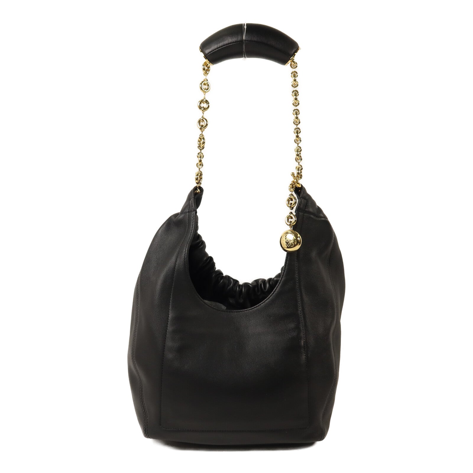 LOEWE 羊皮皮革Small Squeeze Bag鏈帶肩背袋