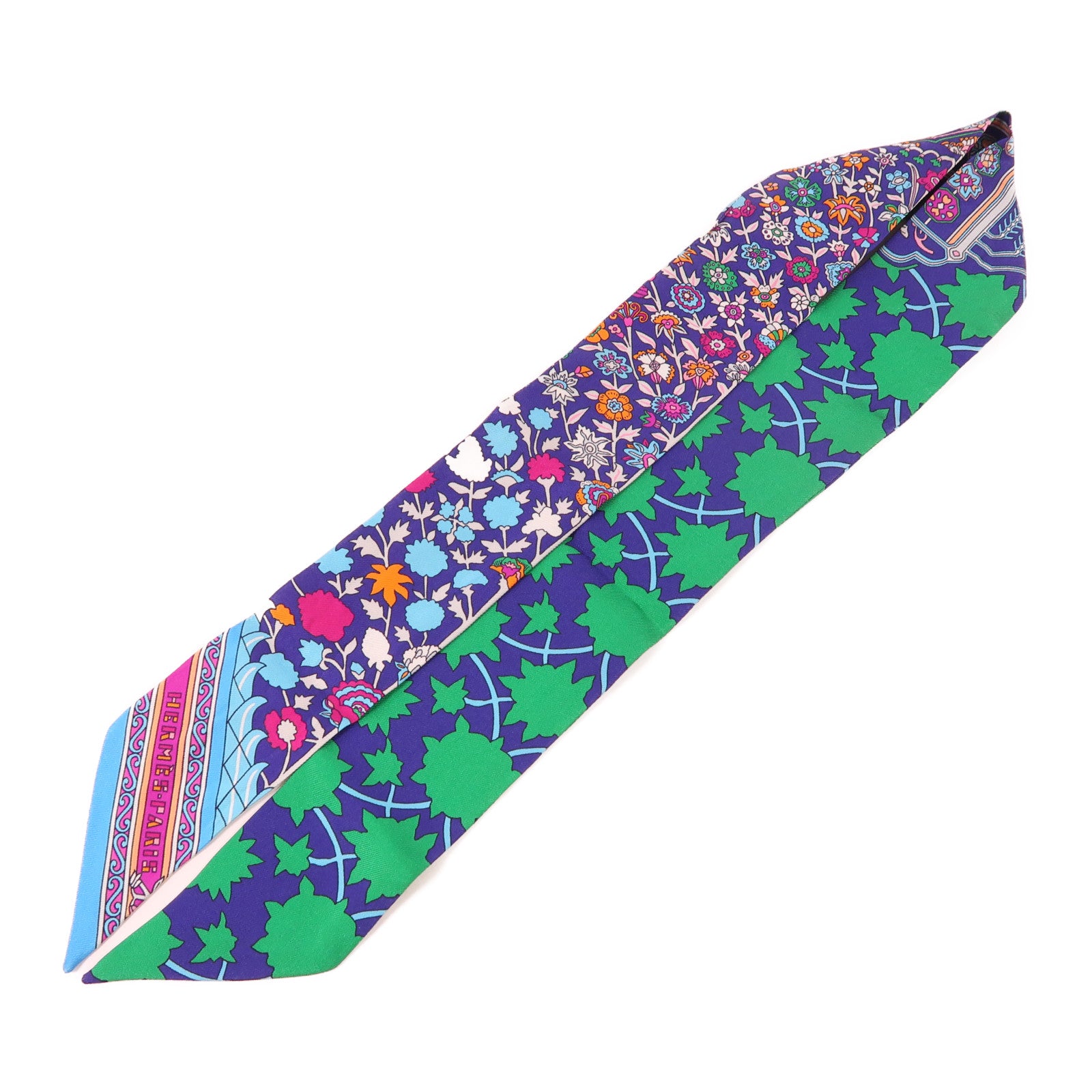 HERMES Twilly Scarf Silk Multicolor