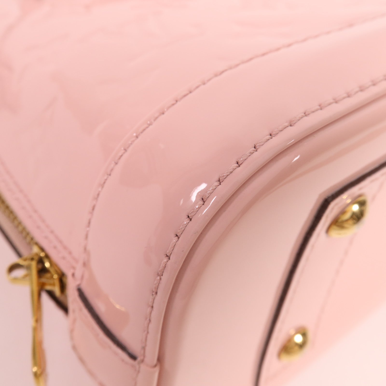 LOUIS VUITTON Vernis Alma BB金扣手挽肩背兩用袋