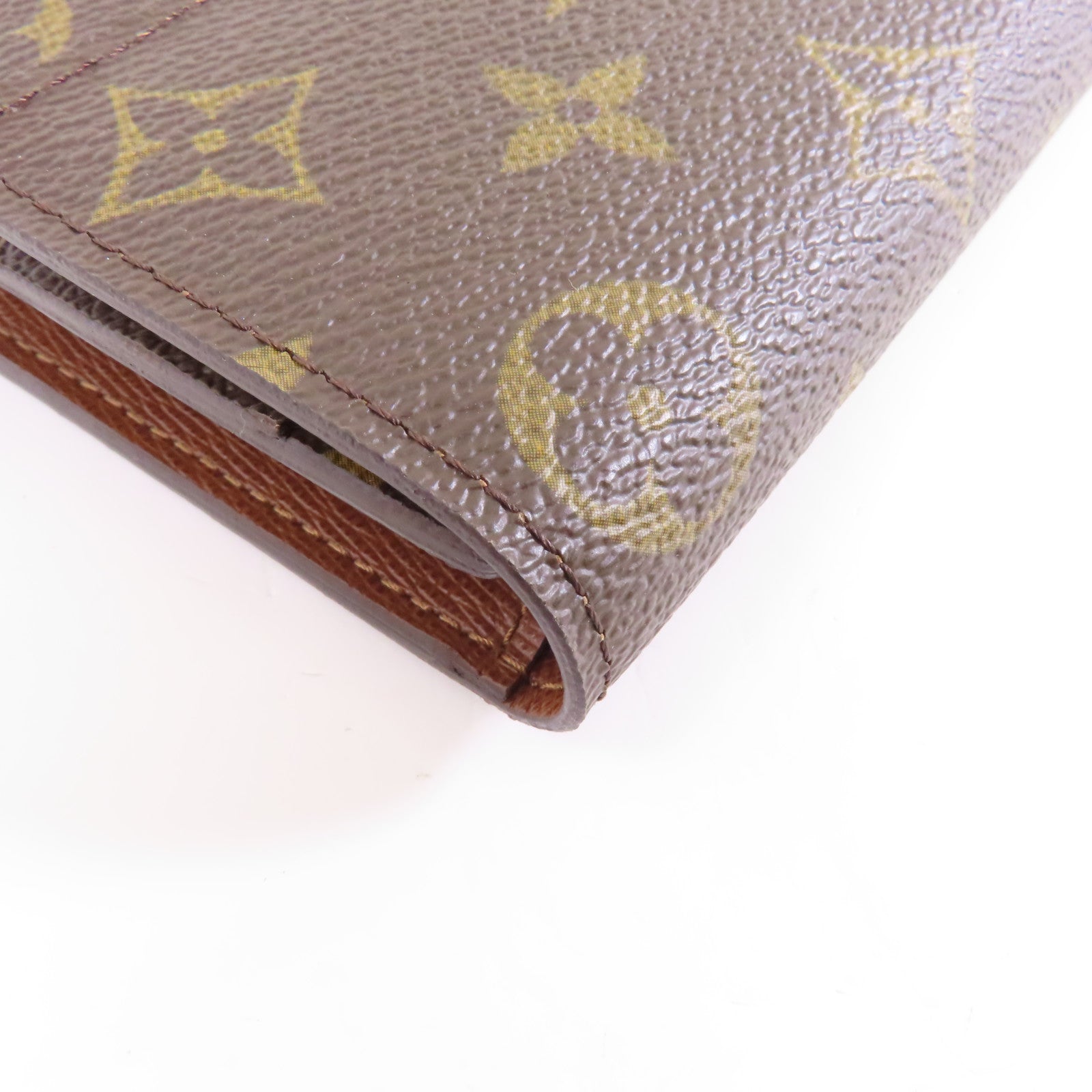 LOUIS VUITTON Monogram Portefeuille International金扣長錢包啡色