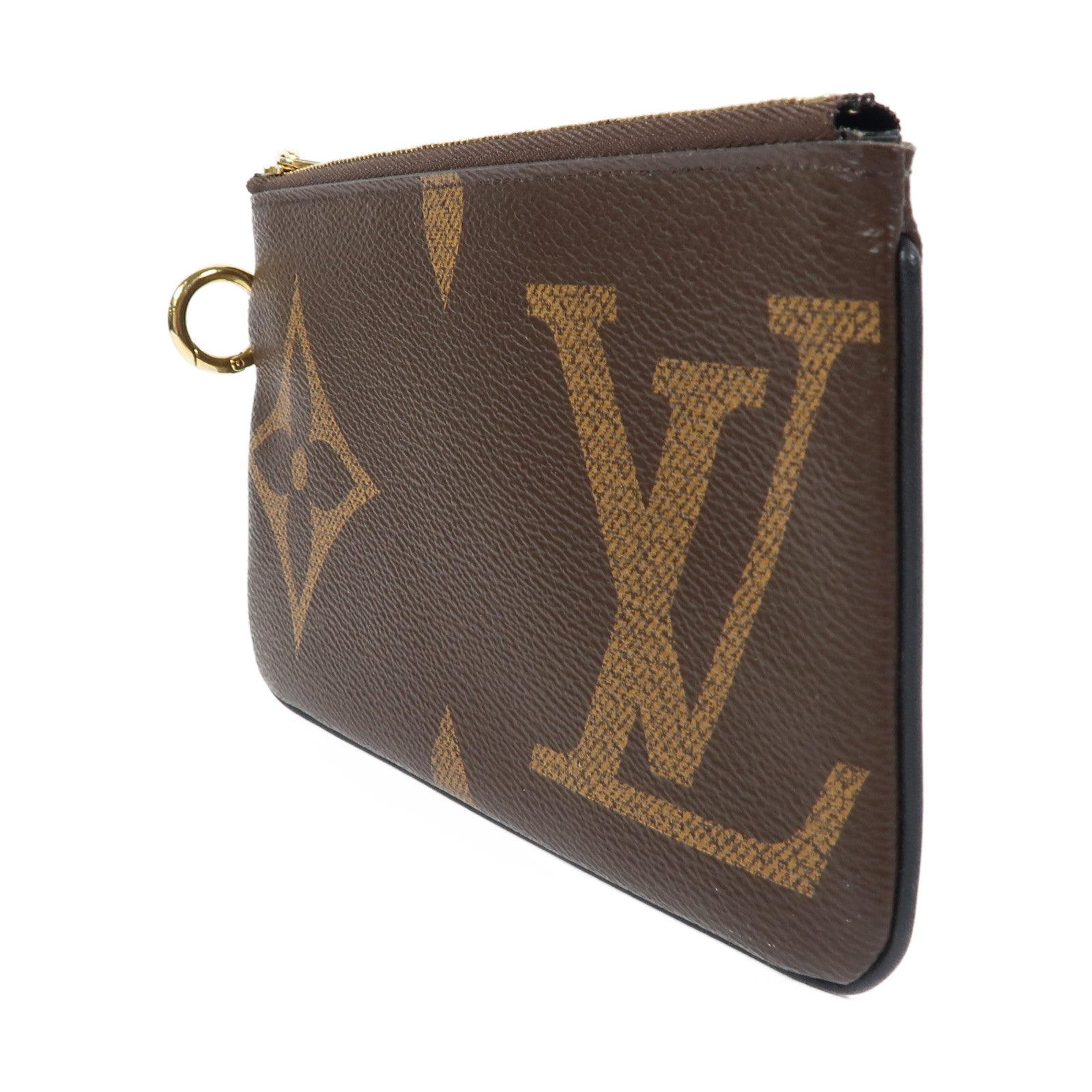 LOUIS VUITTON Monogram Giant Pouch金扣手拿包啡色