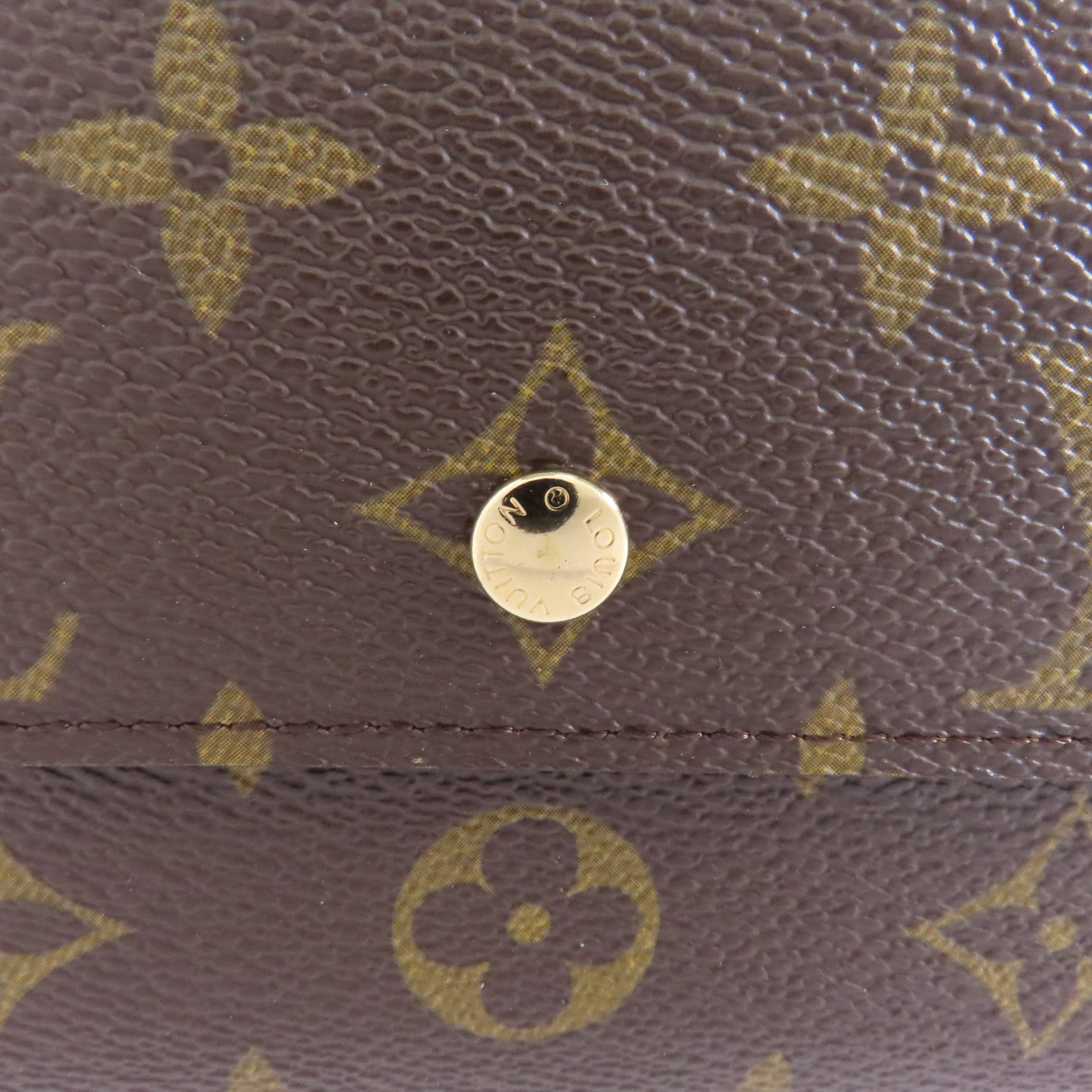 LOUIS VUITTON Monogram Portefeuille International金扣長錢包啡色