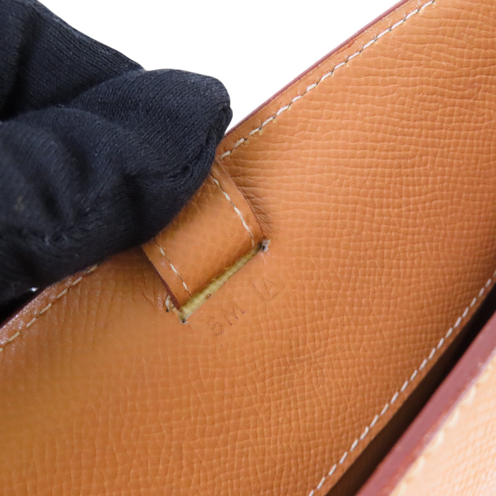 HERMES Epsom皮革Sorbonne Shoulder Bag金扣肩背袋