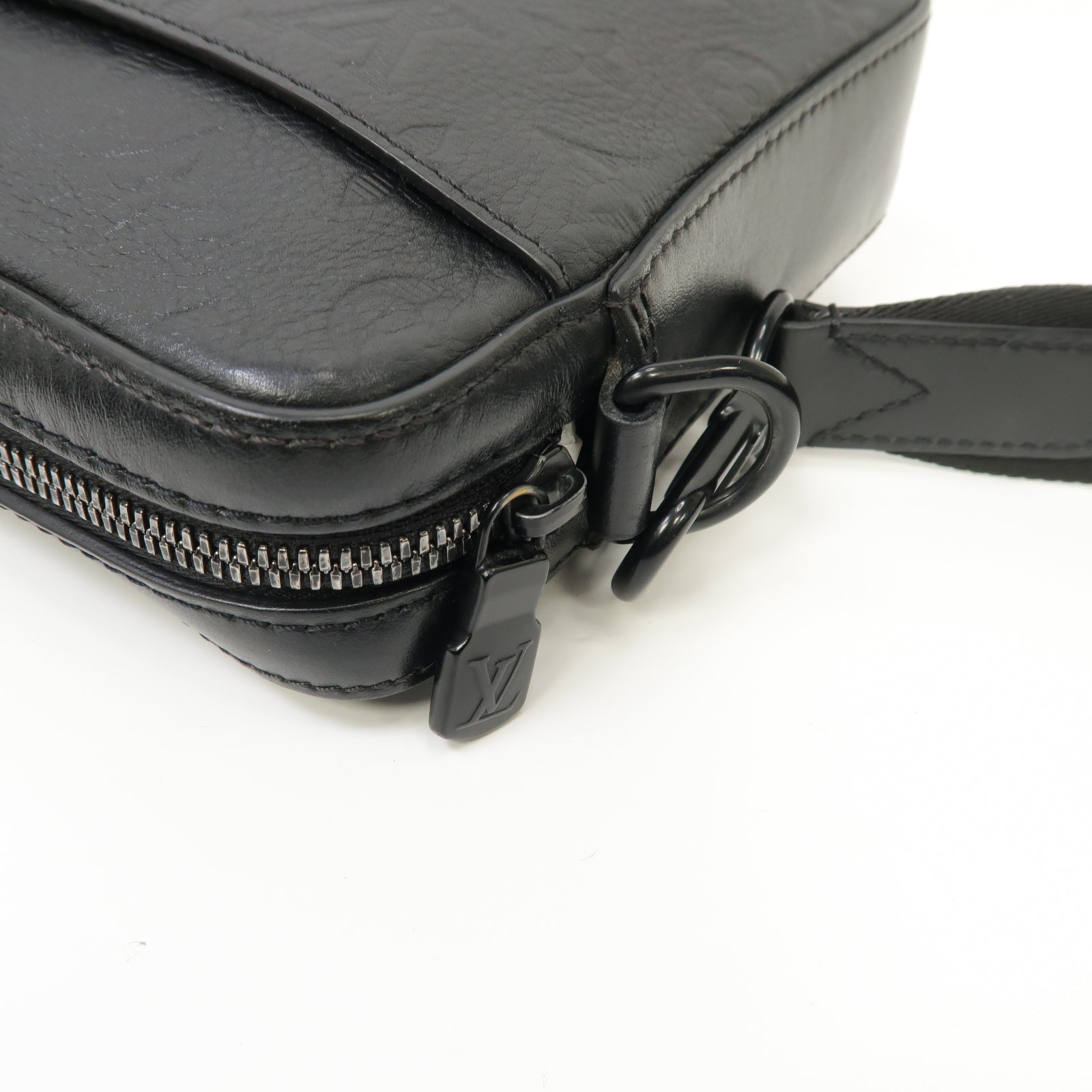 LOUIS VUITTON Monogram Shadow Duo Shoulder Bag肩背袋黑色