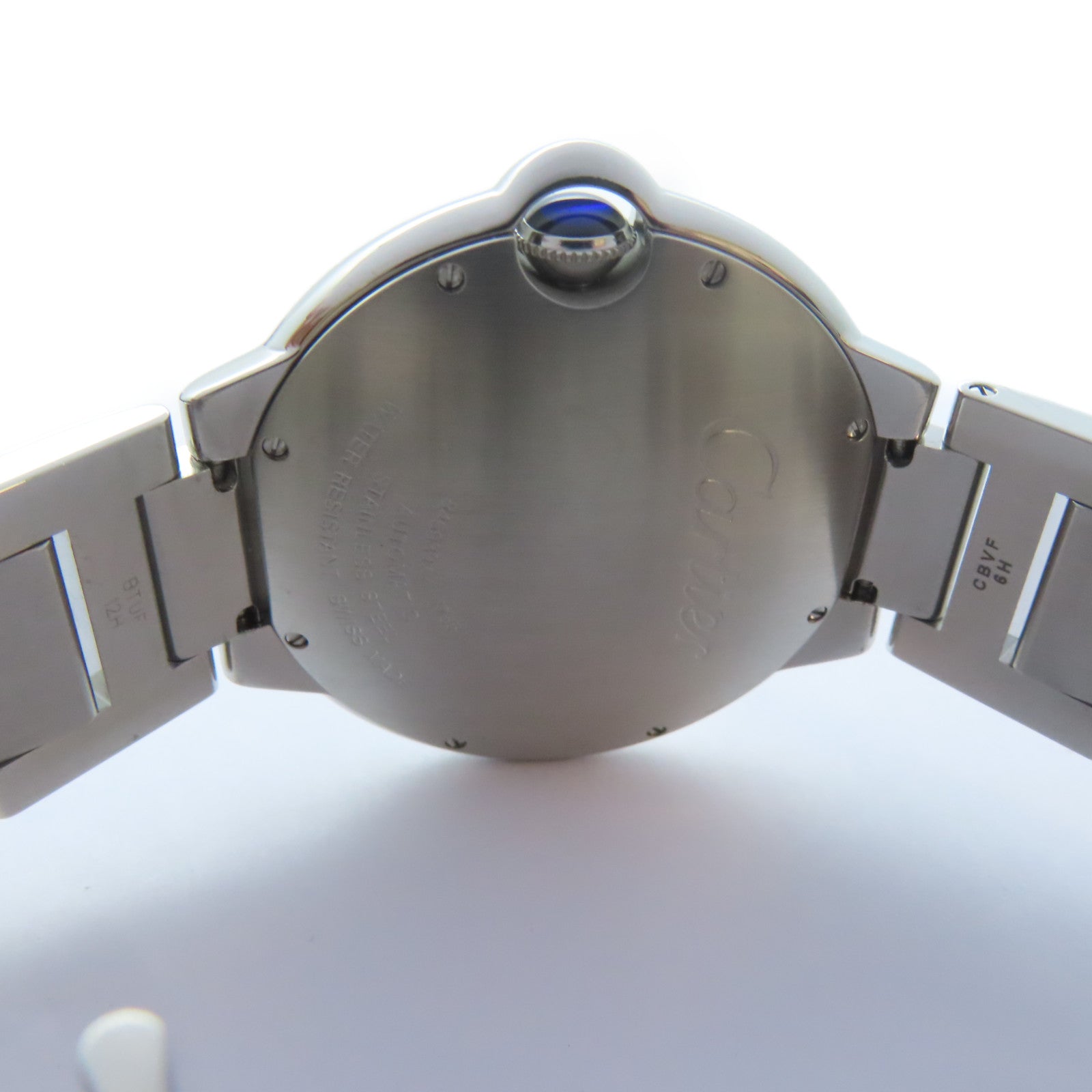 CARTIER Ballon Bleu不鏽鋼手錶自動機芯銀色