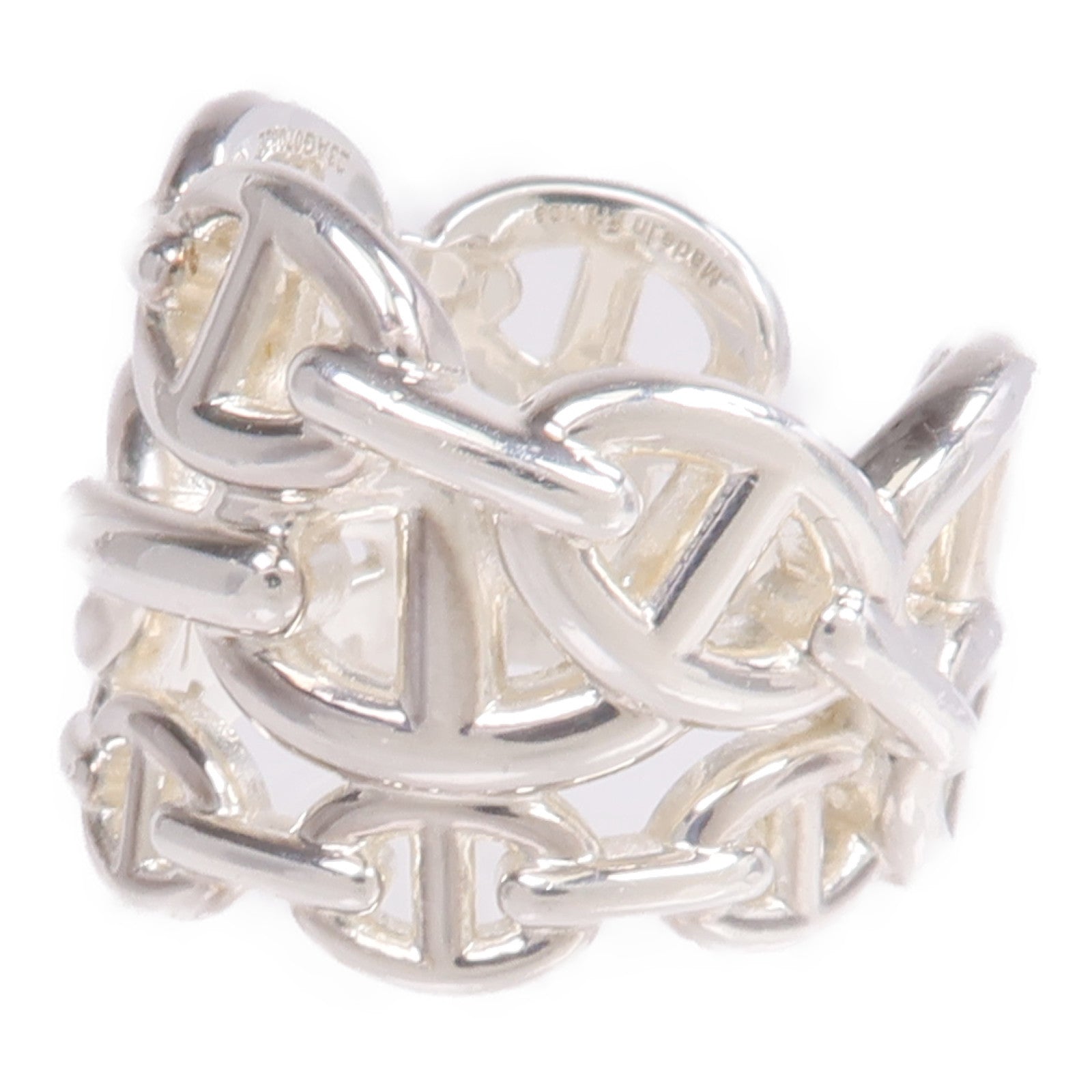 HERMES 925純銀Chaine d'ancre Enchainee Ring戒指