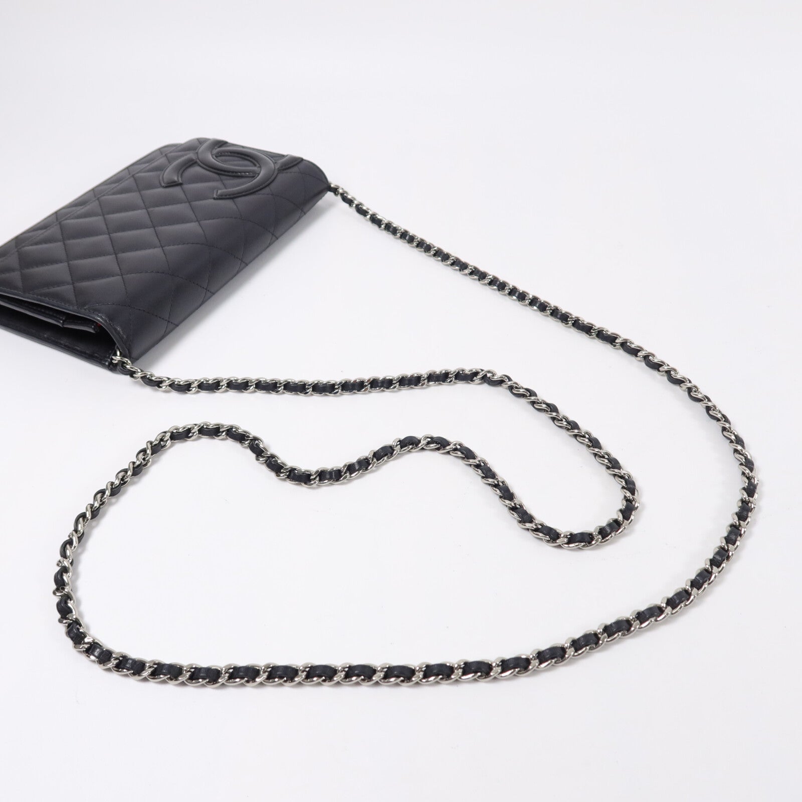 CHANEL 牛皮皮革Wallet On Chain鏈帶肩背袋