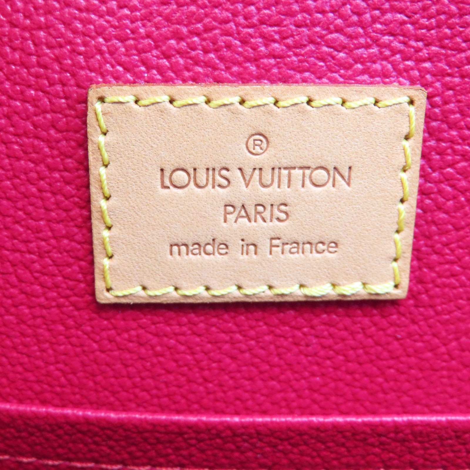 LOUIS VUITTON Monogram Cherry Sac Plat金扣手挽袋啡色