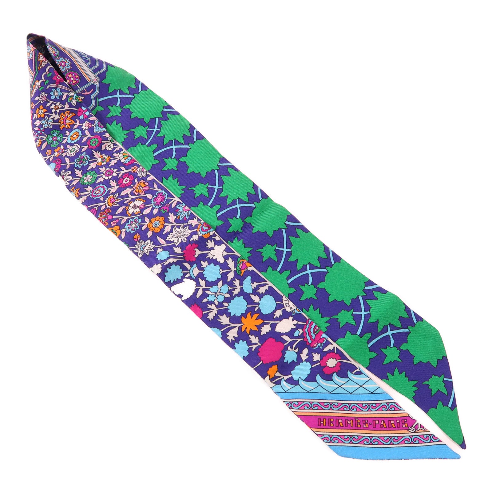 HERMES Twilly Scarf Silk Multicolor