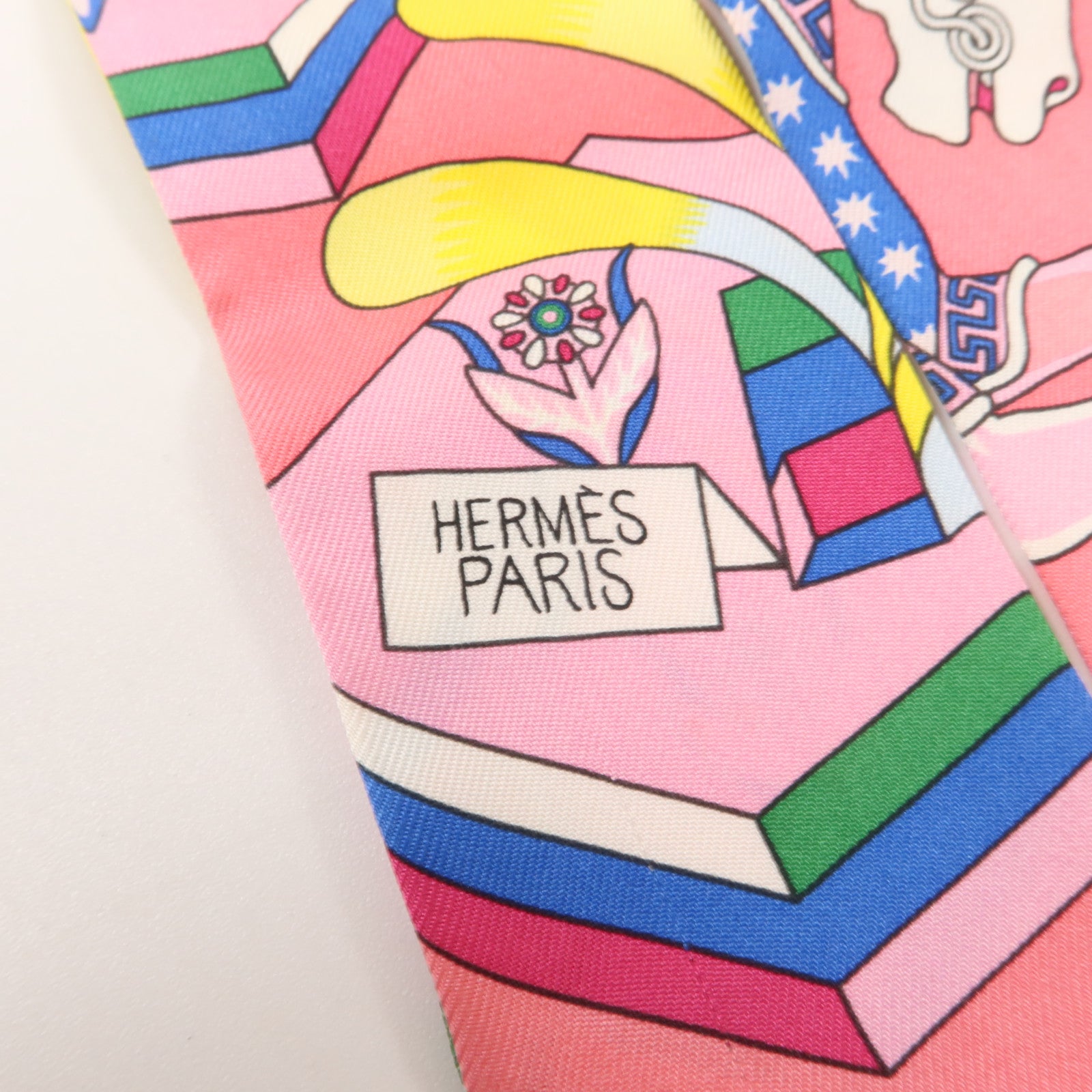 HERMES 絲質Twilly絲巾