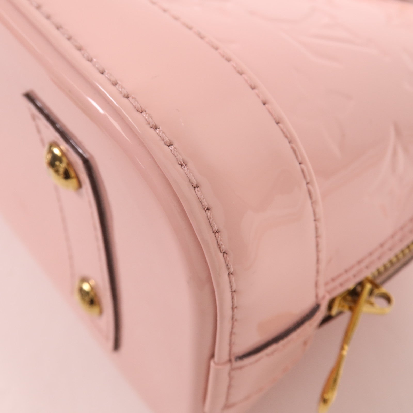 LOUIS VUITTON Vernis Alma BB金扣手挽肩背兩用袋